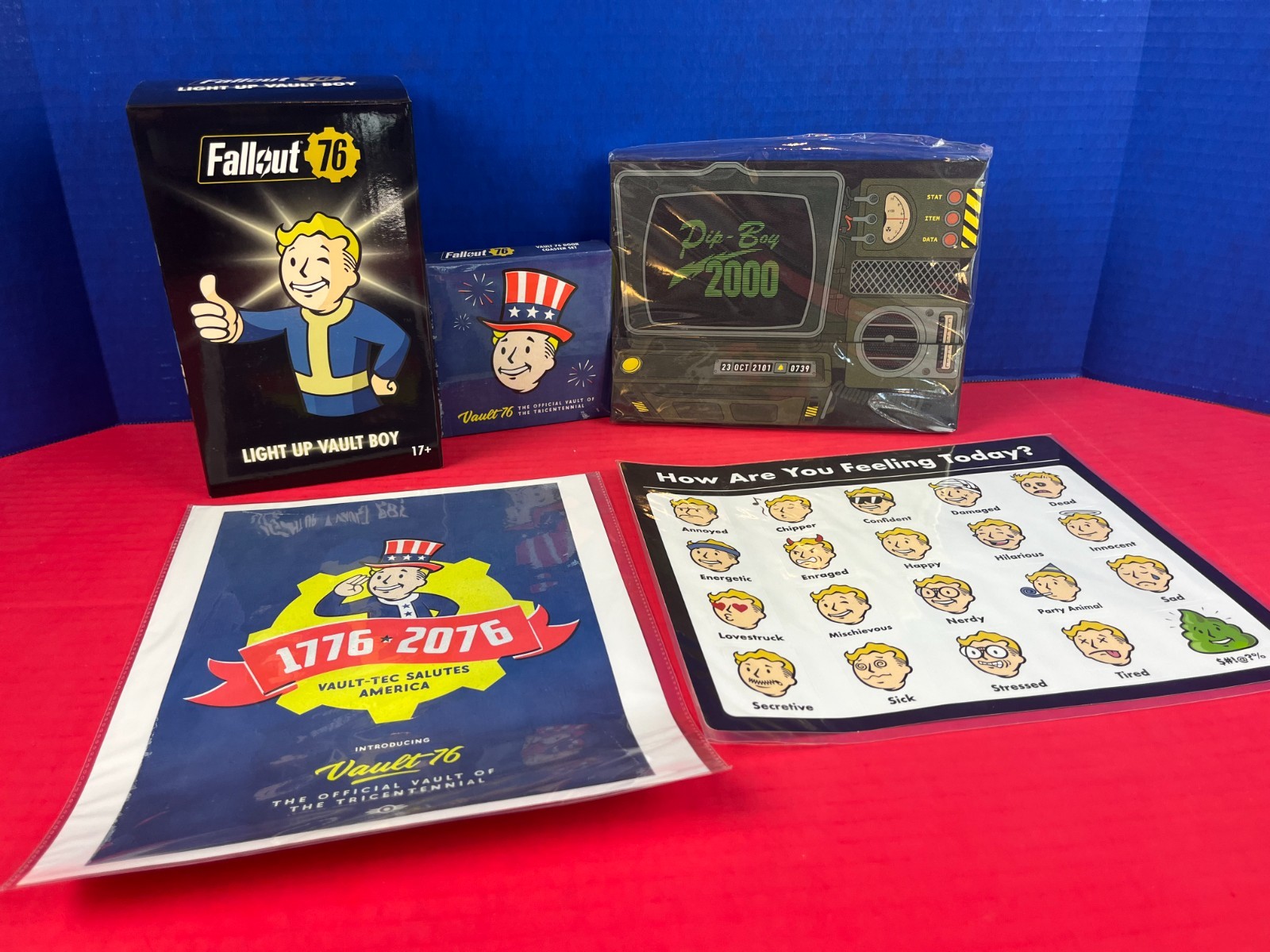 Bethesda 2018 Fallout 76 Wasteland Survival Bundle Vault Boy Pip-Boy DAMAGED BOX