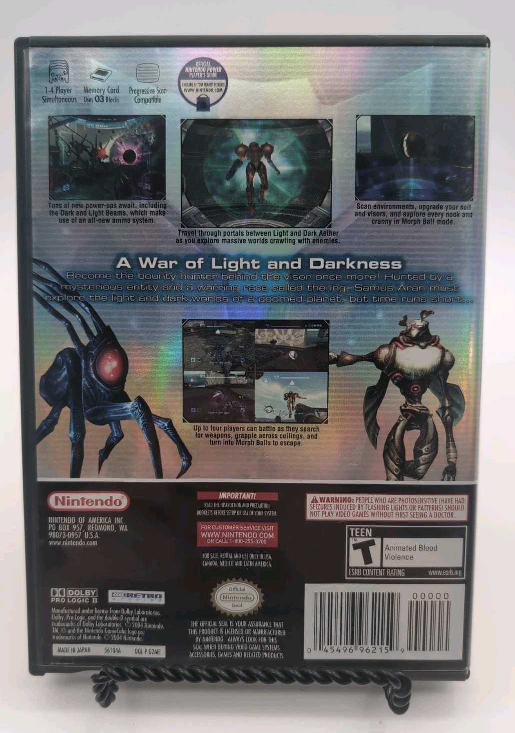 Metroid Prime 2: Echoes – Nintendo GameCube – Manual, Excellent Condition