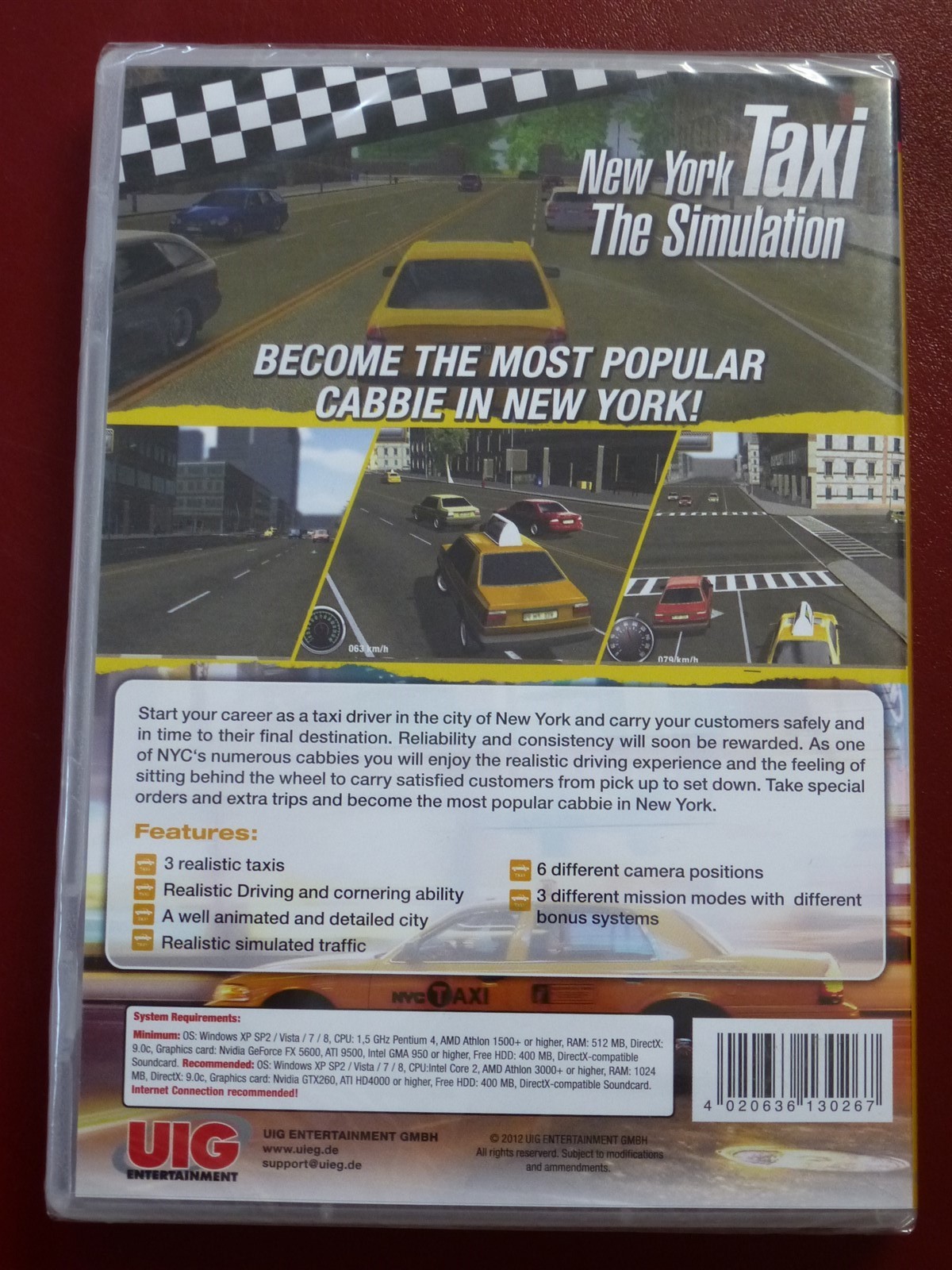 Video Game PC New York Taxi The Simulation UK Edition NEW SEALED