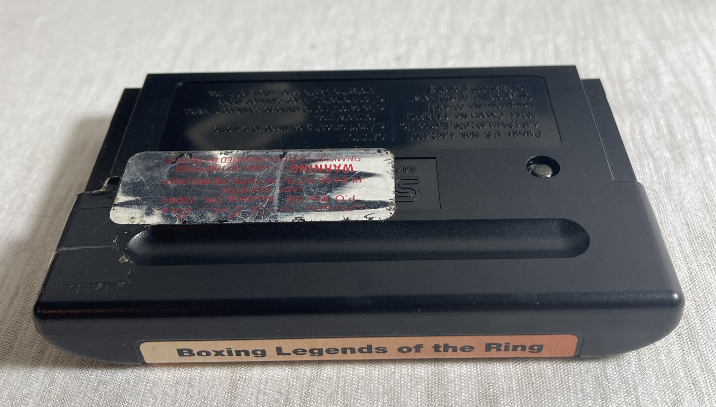 Vintage 1993 Boxing Legends of the Ring Game Sega Genesis