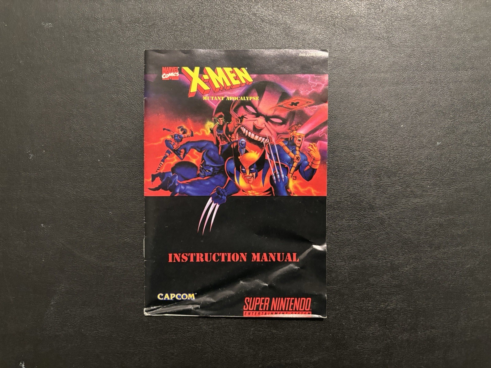 X-Men: Mutant Apocalypse (SNES Super Nintendo 1994) Box Manual & Cart Authentic
