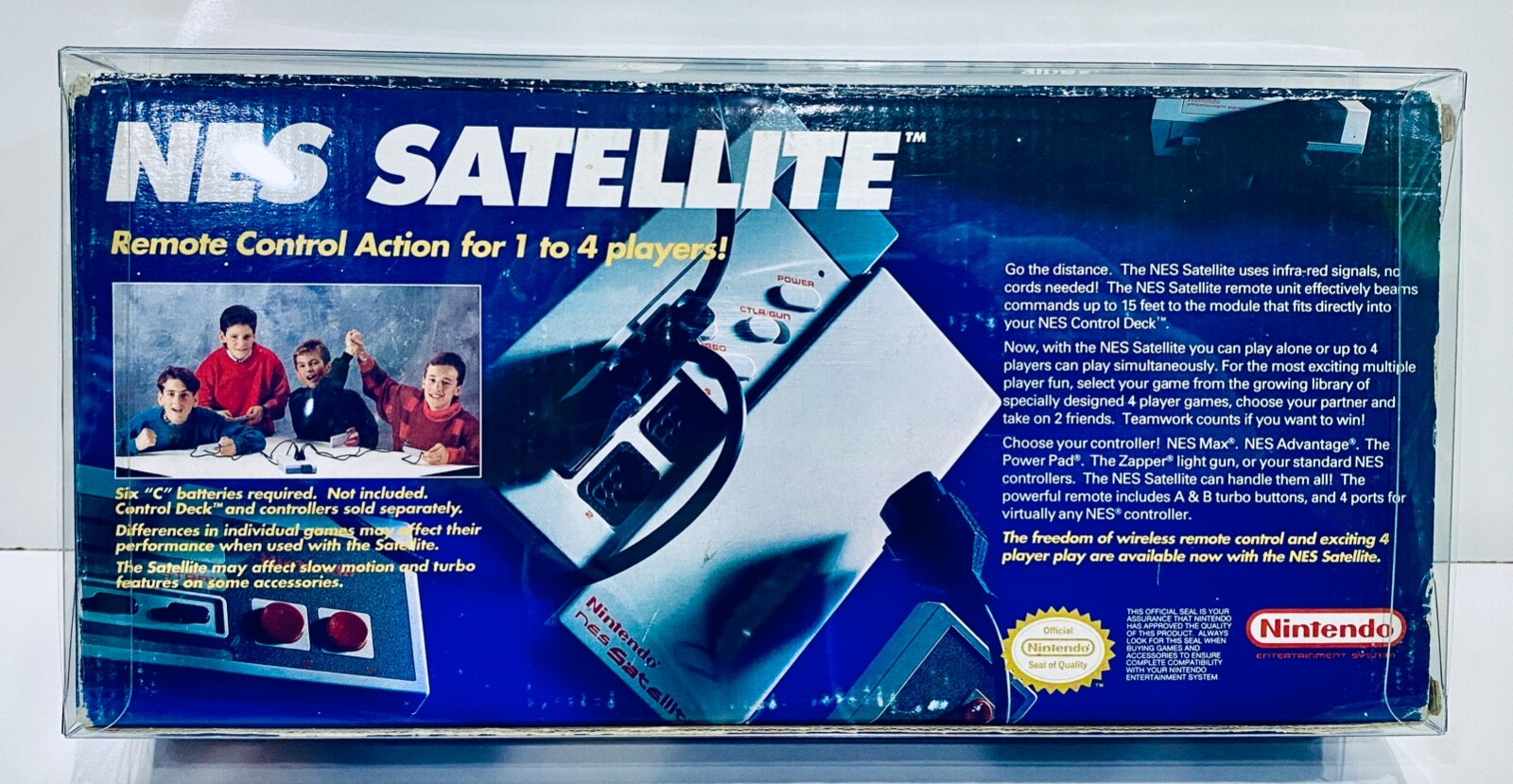1 Box Protector for the NES Satellite Box! See pictures! Custom Display Case