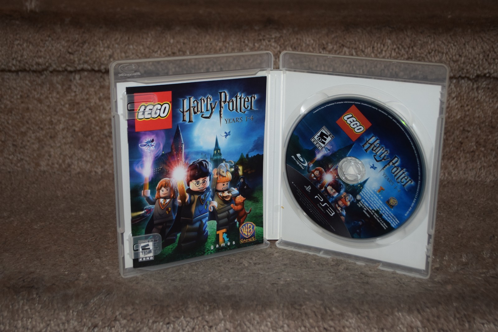 Lego Harry Potter Years 1-4 PS3 Playstation 3 case, disc, paperwork