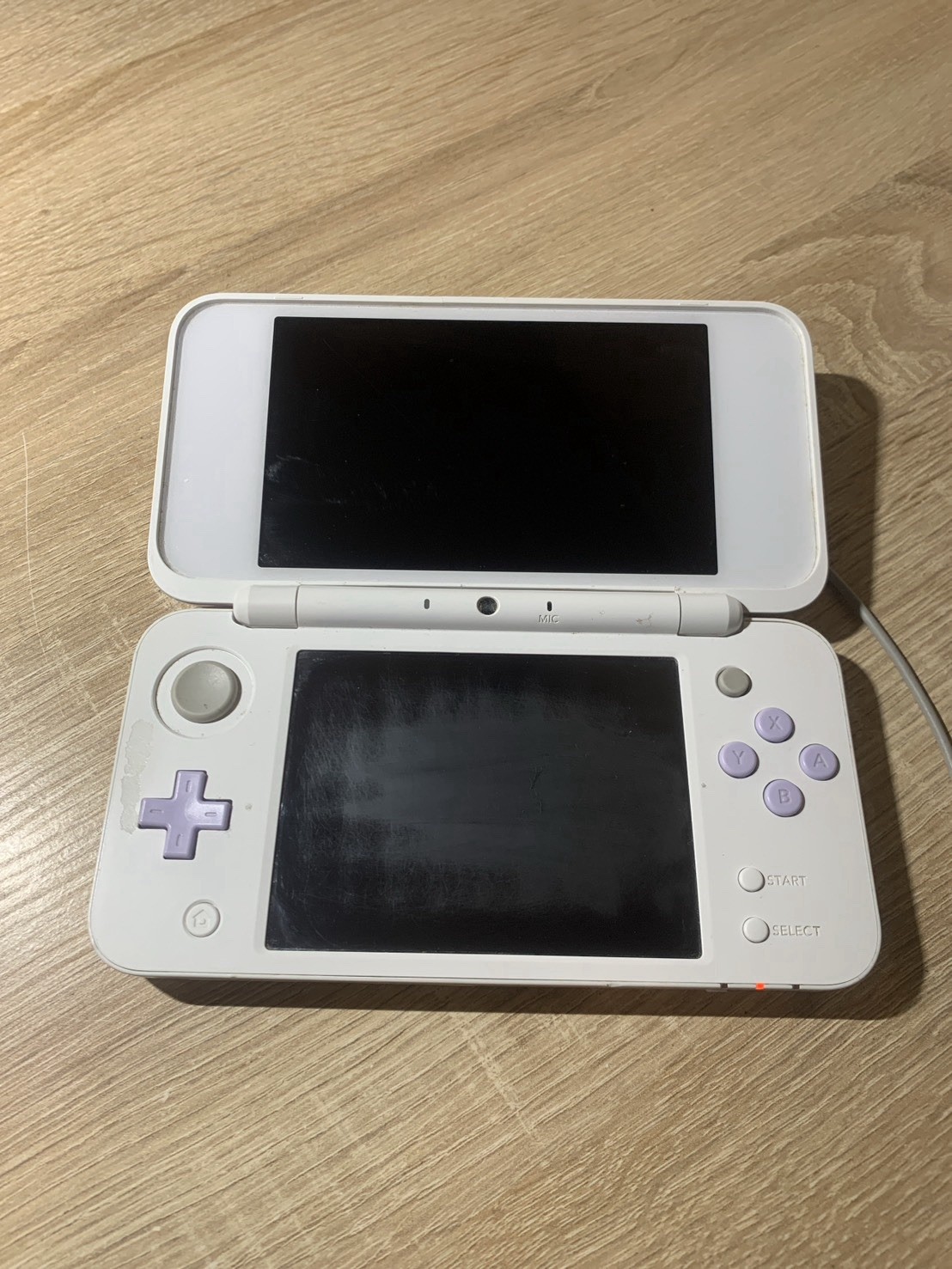 1348 Nintendo New 2DS LL White Lavender Very Good TESTED