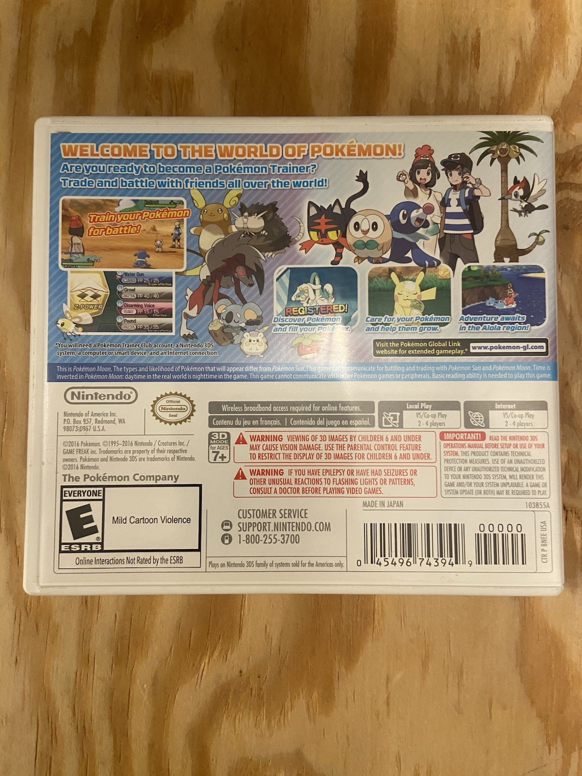 Pokemon Moon-Nintendo 3DS-CIB-TESTED & WORKING