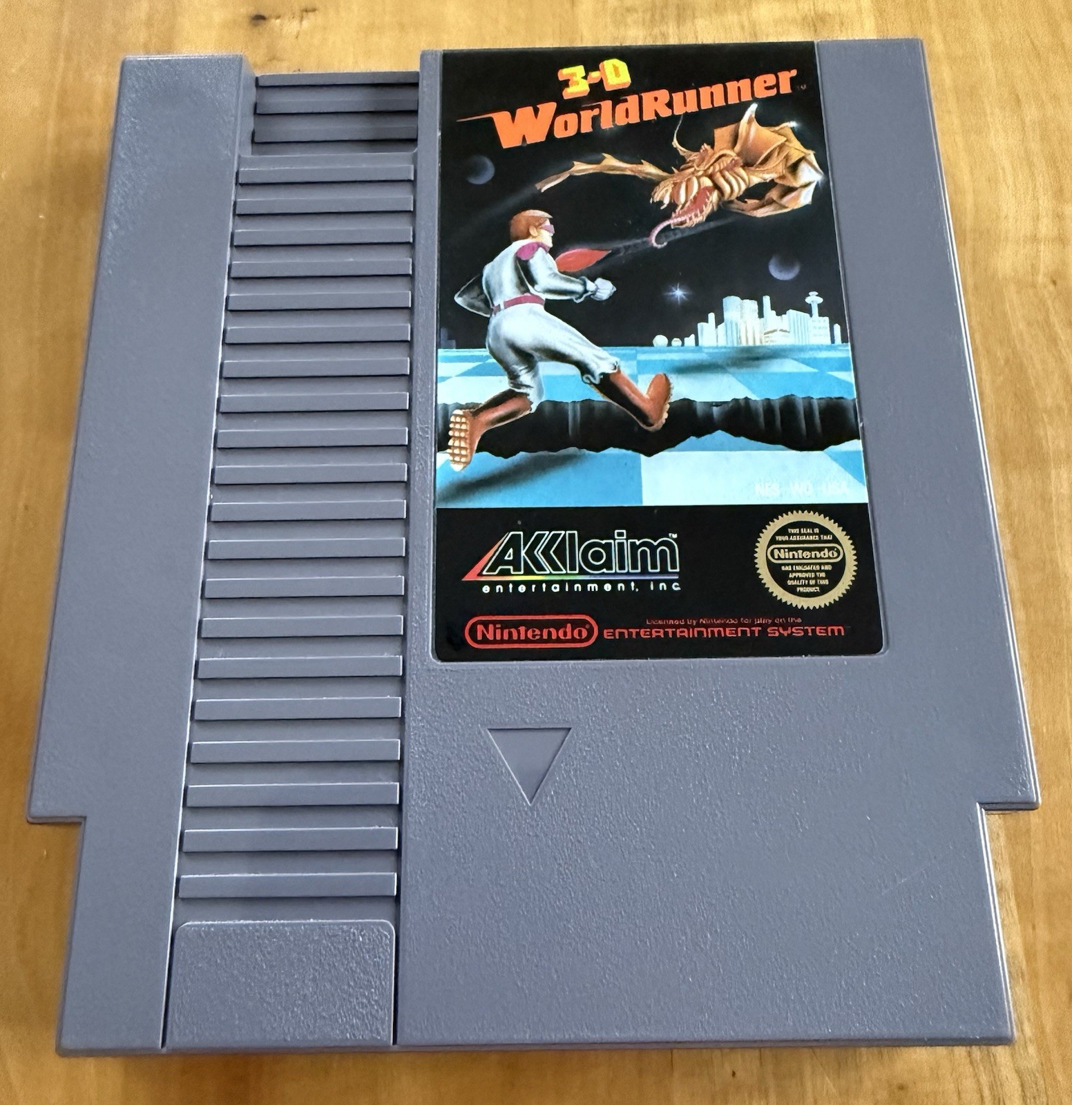 3-D WorldRunner Complete in Box CIB Hangtab FIRST PRINT Nintendo NES 1987 RARE🔥