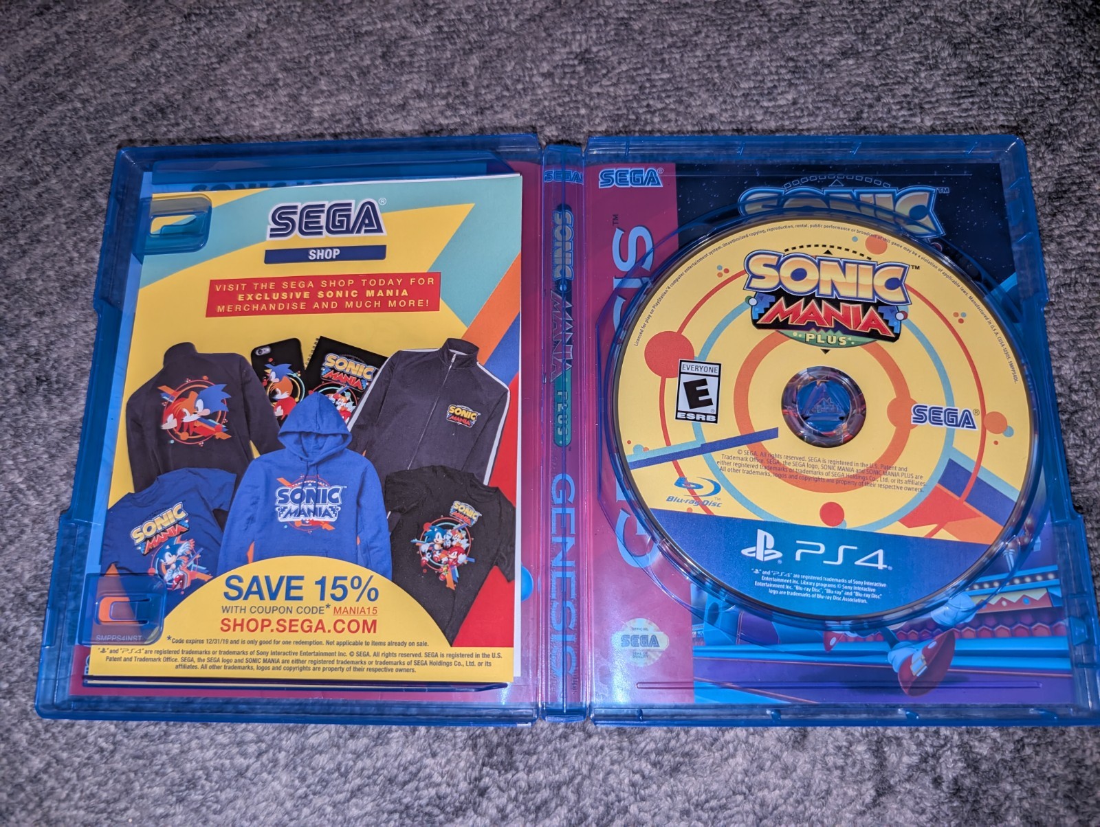 Sonic Mania Plus (Sony PlayStation 4, 2018) CIB/Complete! Free Shipping!