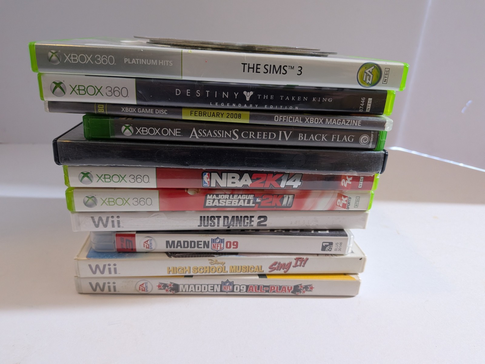 Scratched Video Game Lot As Is Microsoft Xbox Nintendo Wii