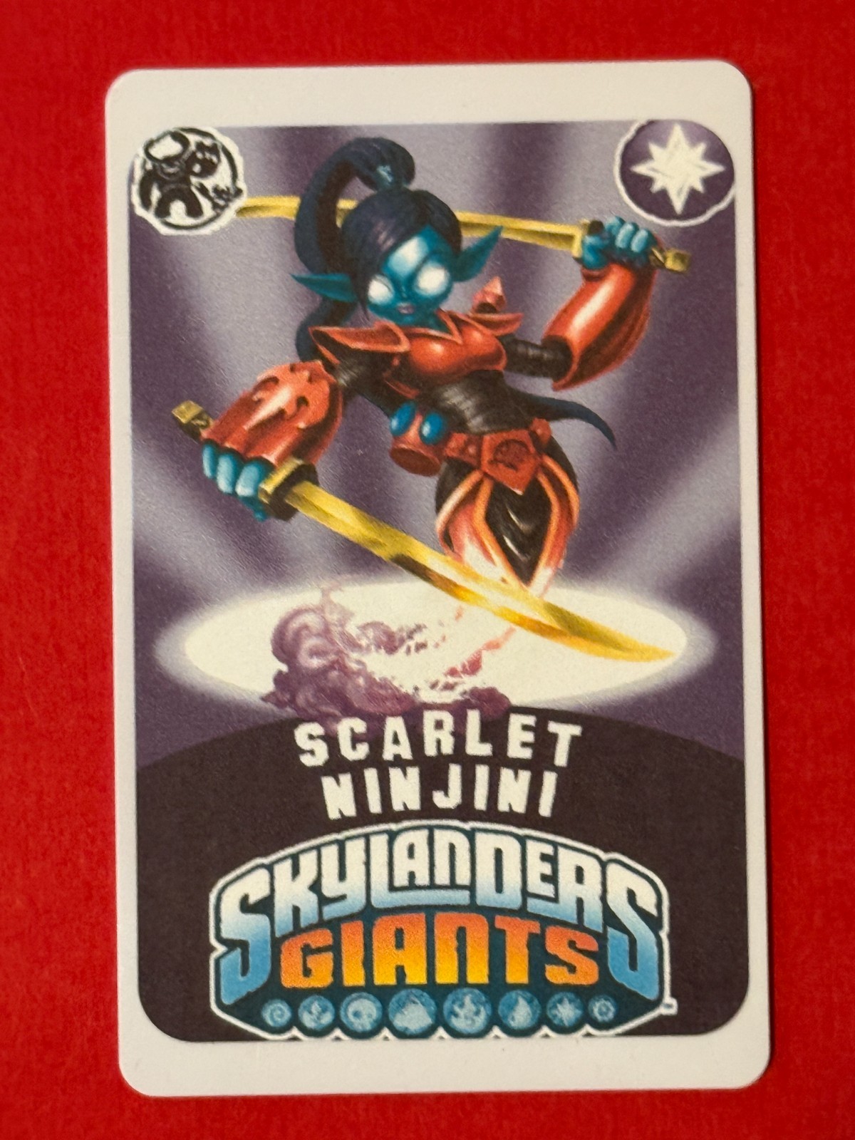 Skylanders Giants Scarlet Ninjini NFC Card FREE SHIPPING