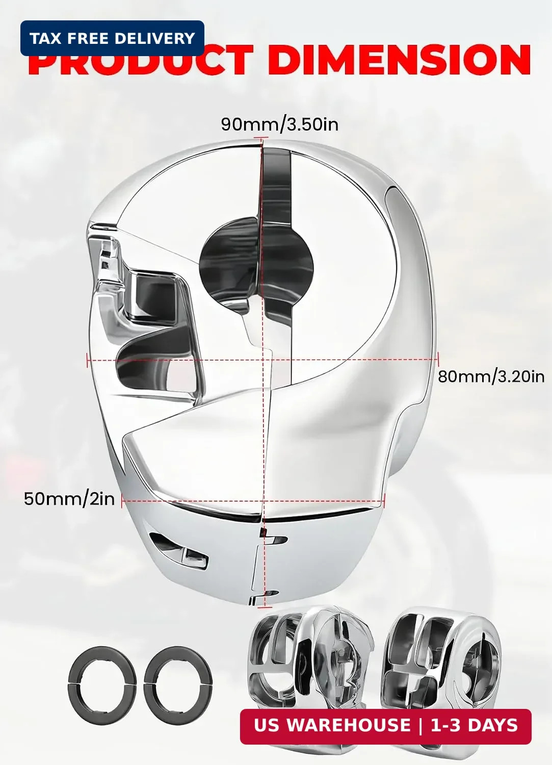 Chrome Cover For Harley Davidson Touring Road King, Road Glide 2014/15