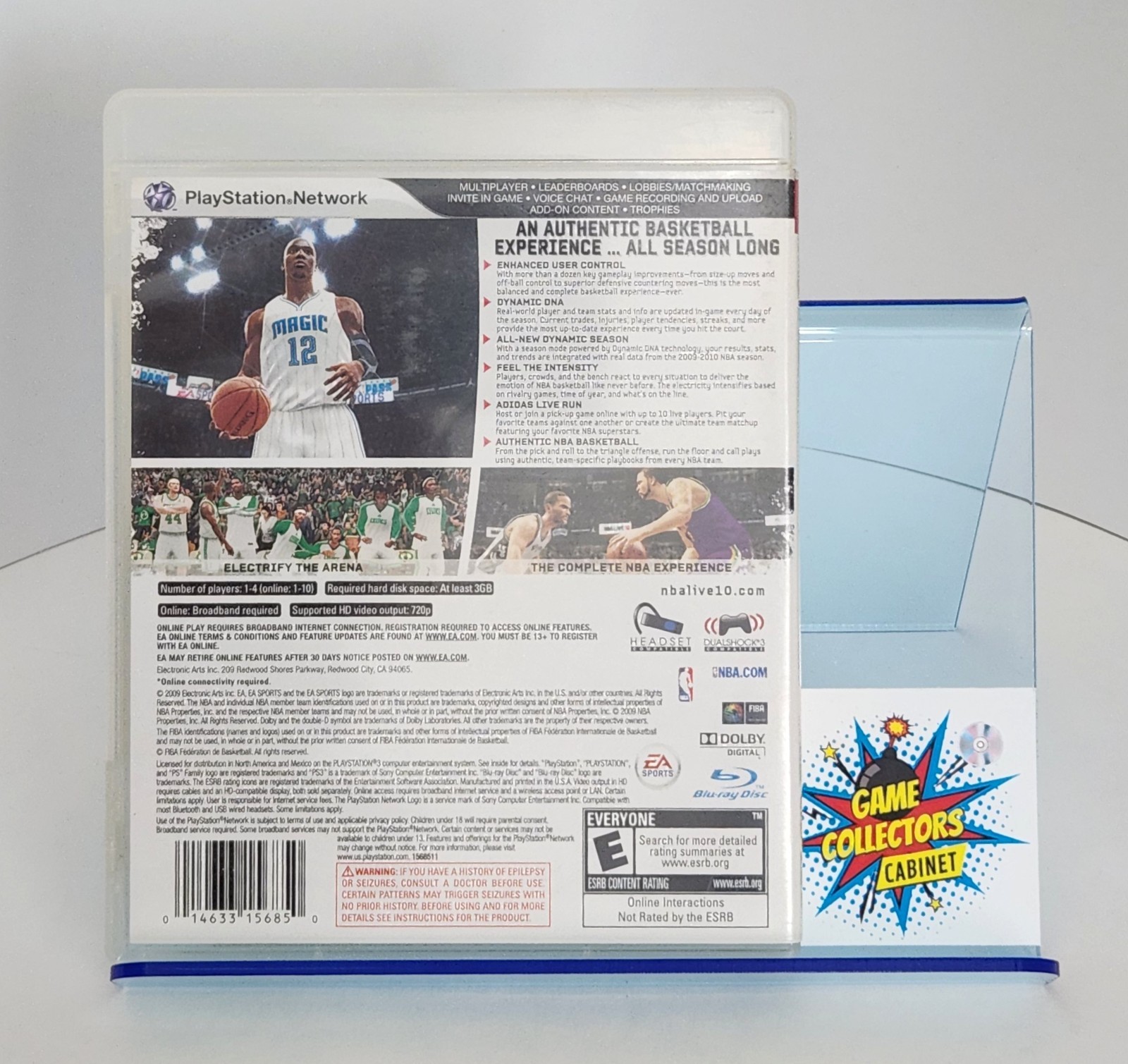 NBA Live 10 (Sony PlayStation 3, 2009) PS3 Game Tested Basketball Retro
