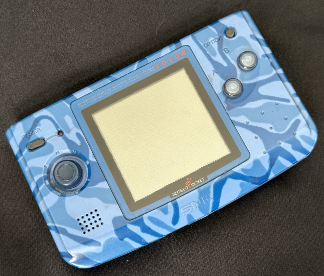 SNK Neo Geo Pocket Color Ocean Blue NEOP-54016 Console Box Manuals Tested Works