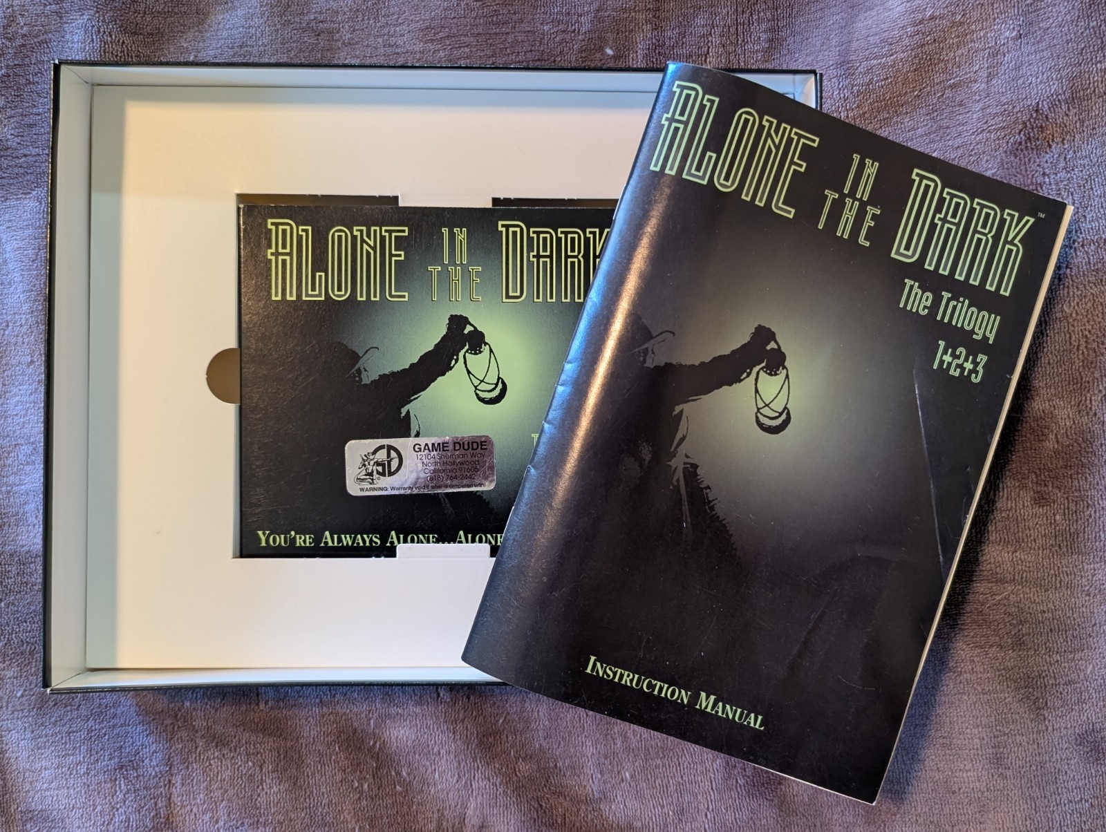 Alone in the Dark The Trilogy 1+2+3 PC CD-ROM Video Game Horror Classic 1997 CIB