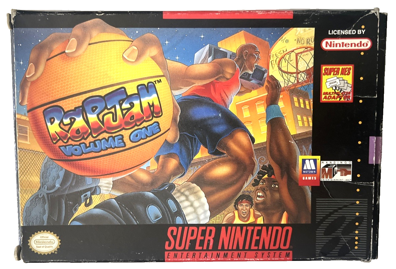 RapJam Volume One Super Nintendo SNES Complete in Box CIB Tested