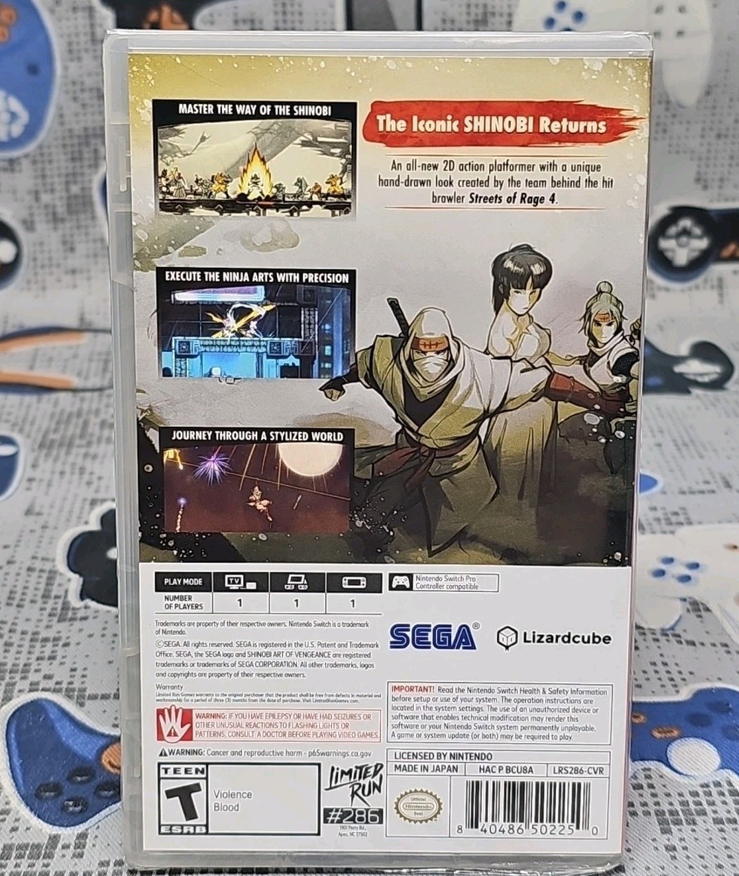 Shinobi: Art of Vengeance (Nintendo Switch) Limited Run Games #286 NEW SEALED