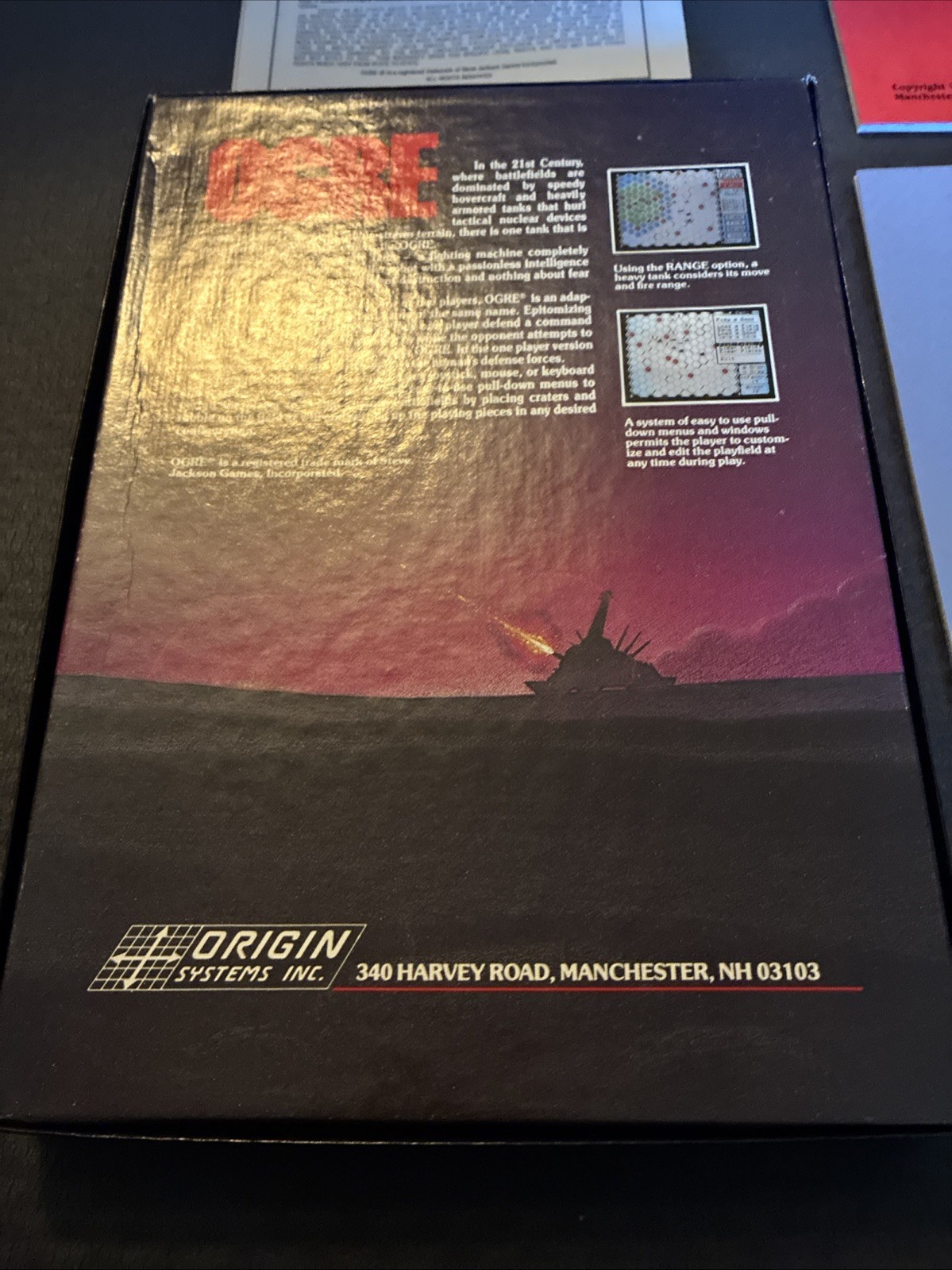Ogre (1986) Macintosh – 100% COMPLETE – Rare Origin Badge & Sticker Sheet
