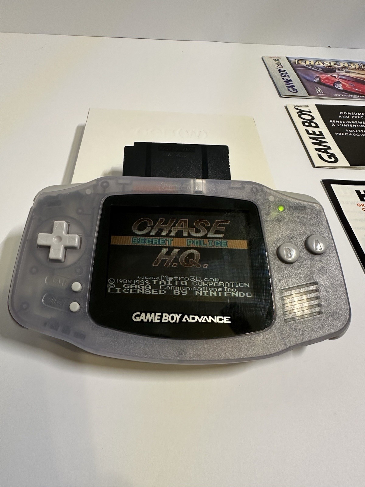 Chase H.Q.: Secret Police (Game Boy Color, 1999) CIB w/ Box & Manual
