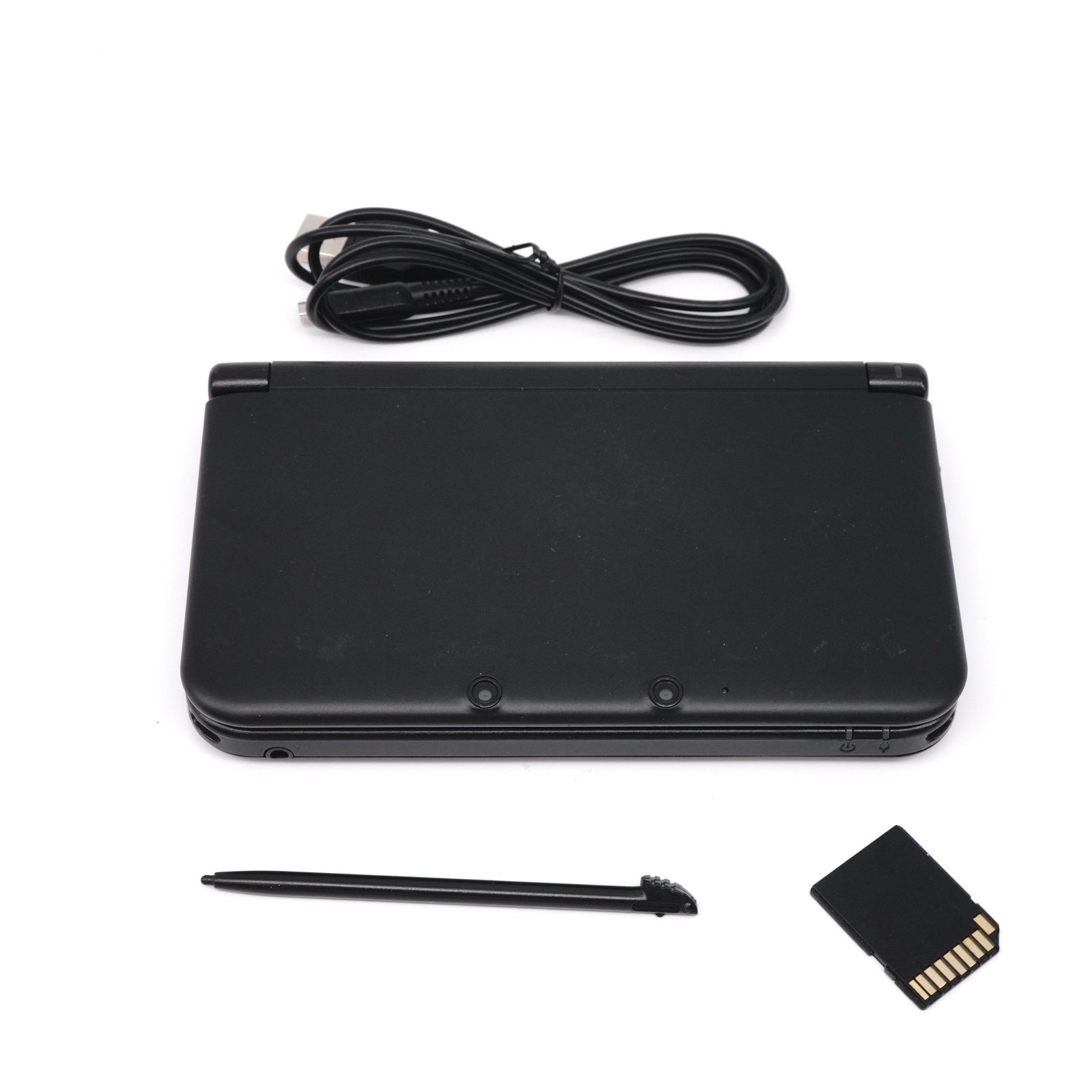 Nintendo 3DS XL LL matte black Console + extras (USA Seller)