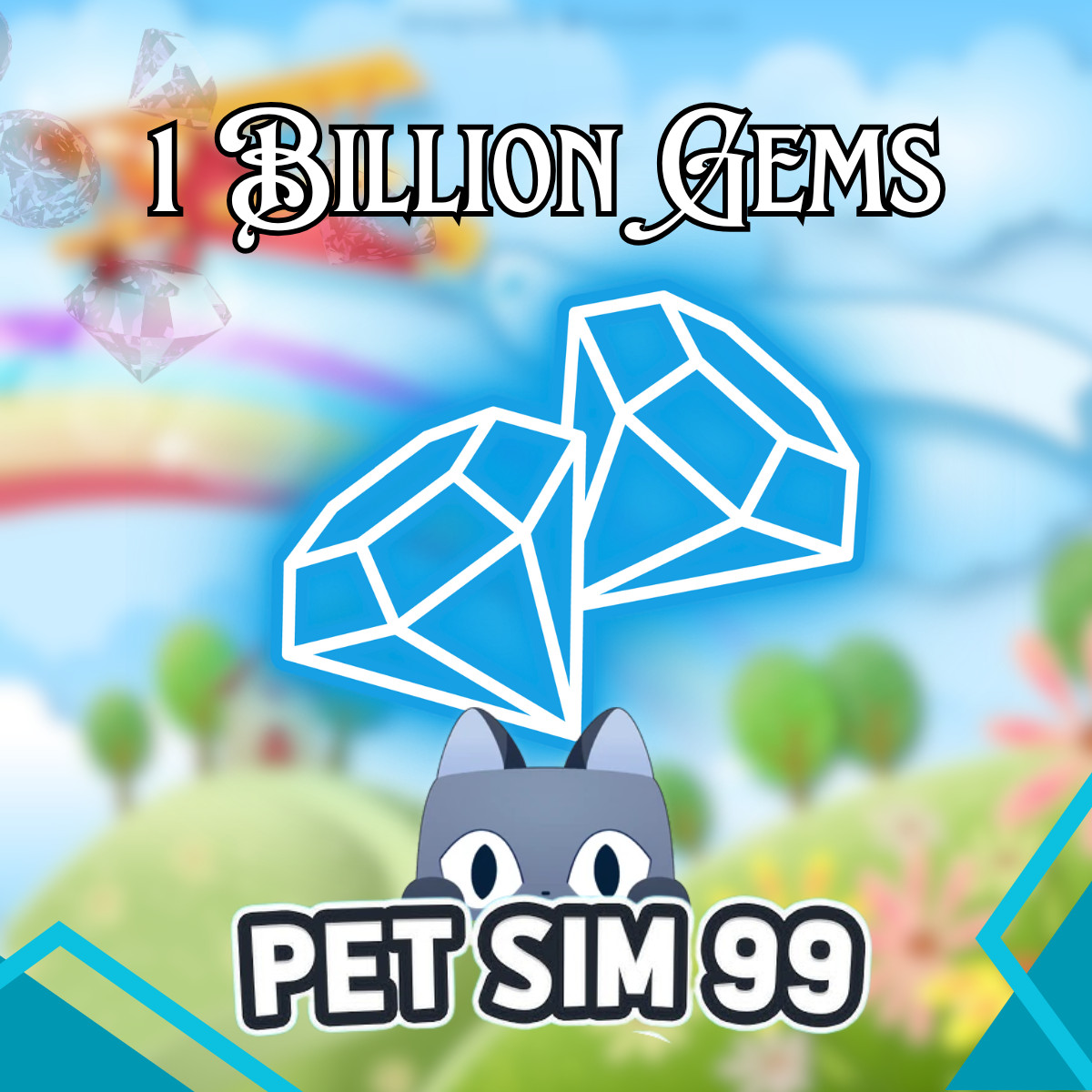 pet simulator 99 | PS99 | Pet Sim 99 | 1B – 50B Gems / Diamonds💎Fast Delivery💎