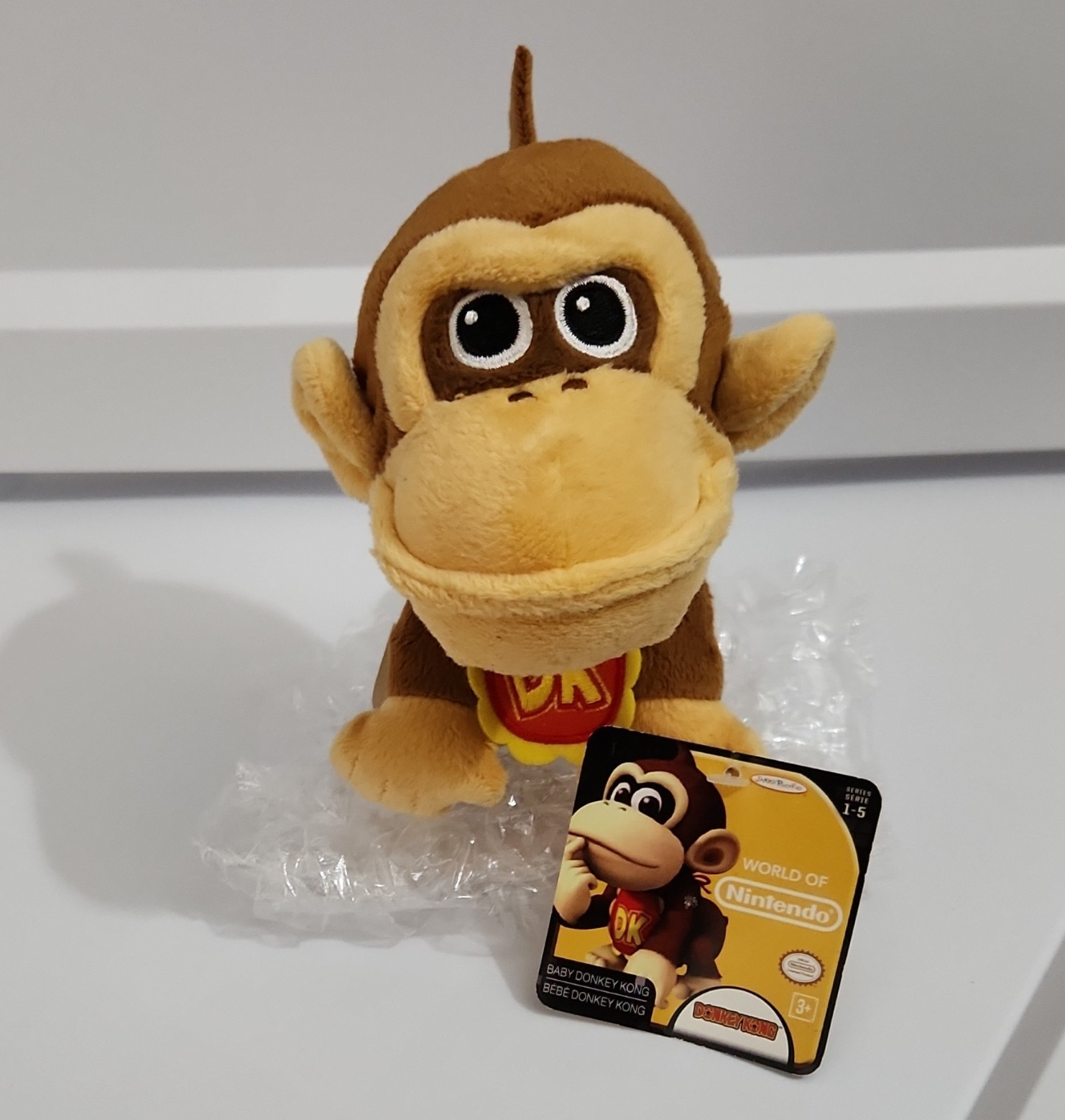 JAKKS Pacific World of Nintendo Baby Donkey Kong Plush Doll w/ Tags 2015