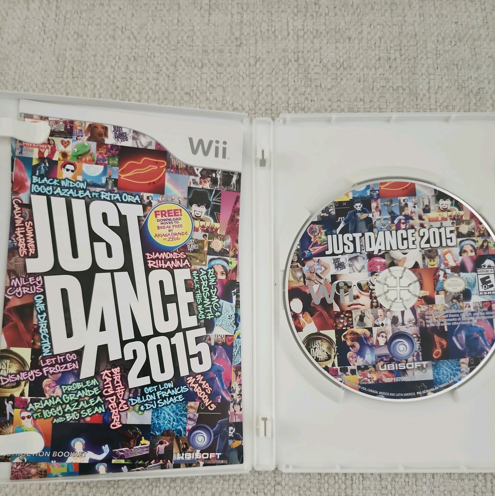 Just Dance 4, 2014, 2015 Nintendo Wii With Books/Cases. 3 Game Lot