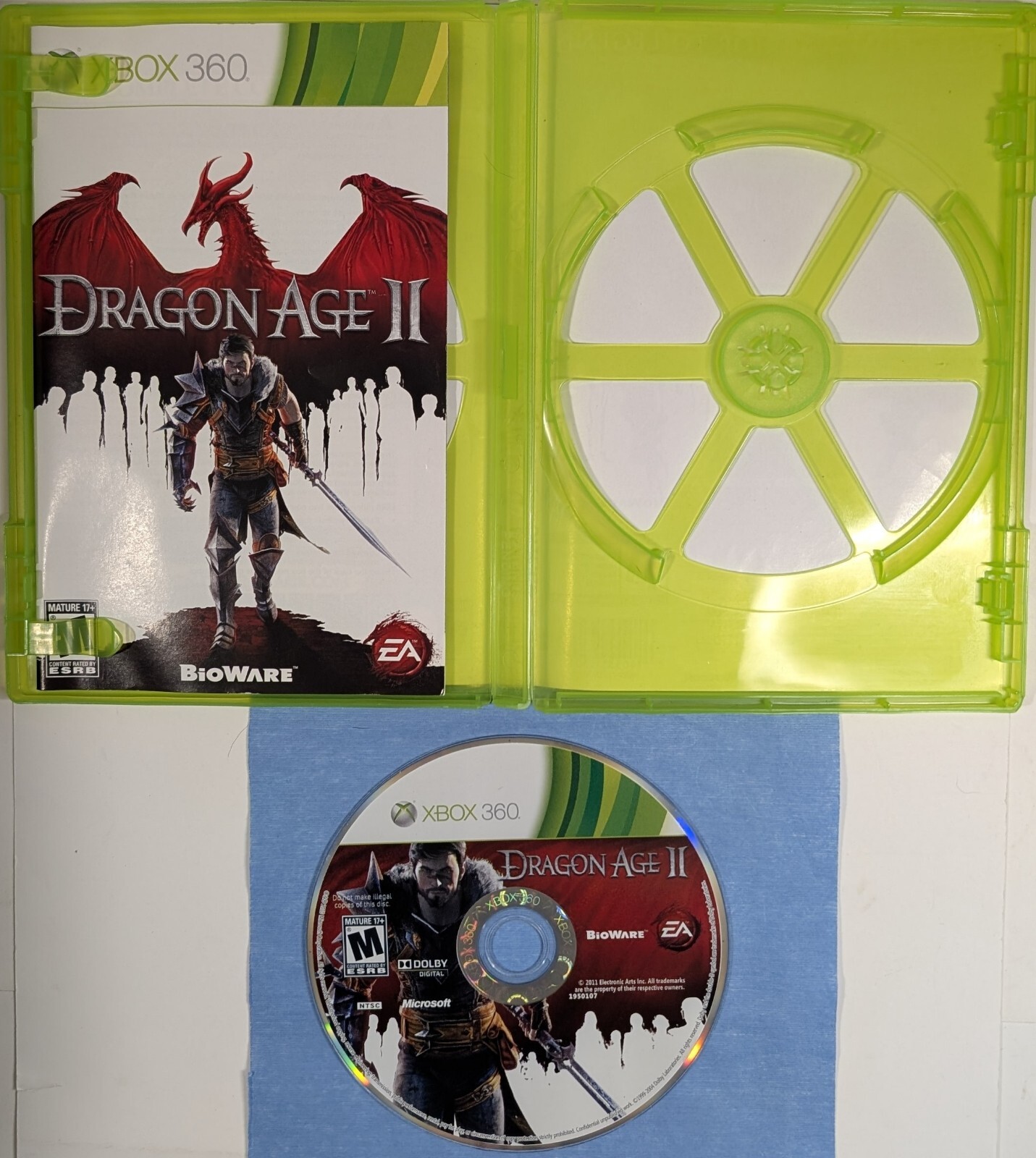 Dragon Age 2 II Microsoft Xbox 360 Cib Tested & Working