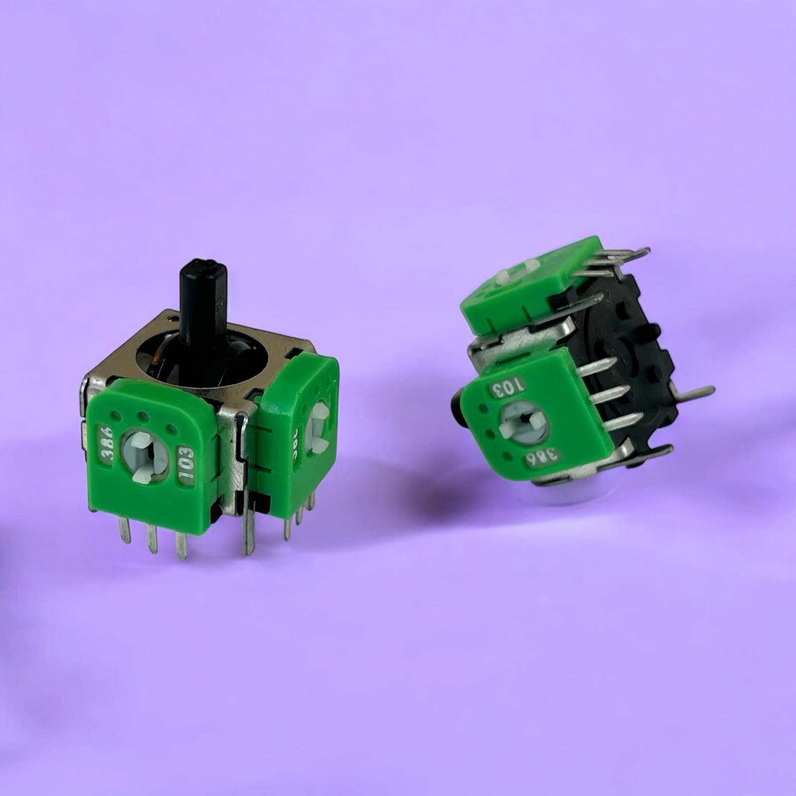 2x Nintendo GameCube Controller NEW TIGHT Joystick T1 StickBox W/ Potentiometer