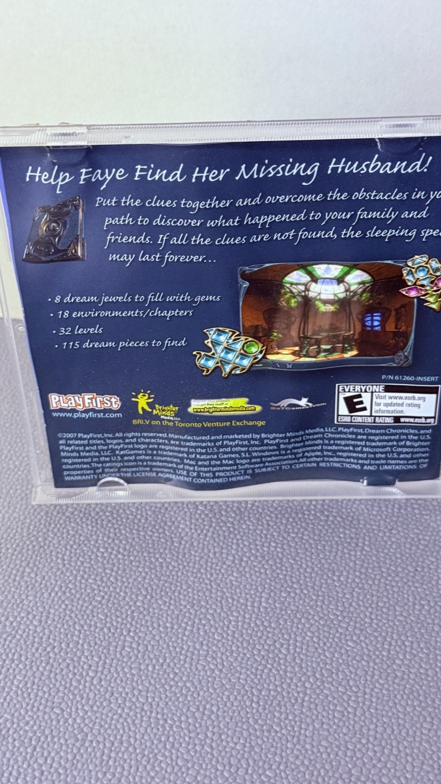 Dream Chronicles PC CD-ROM 2007 PlayFirst Fantasy Puzzle Adventure