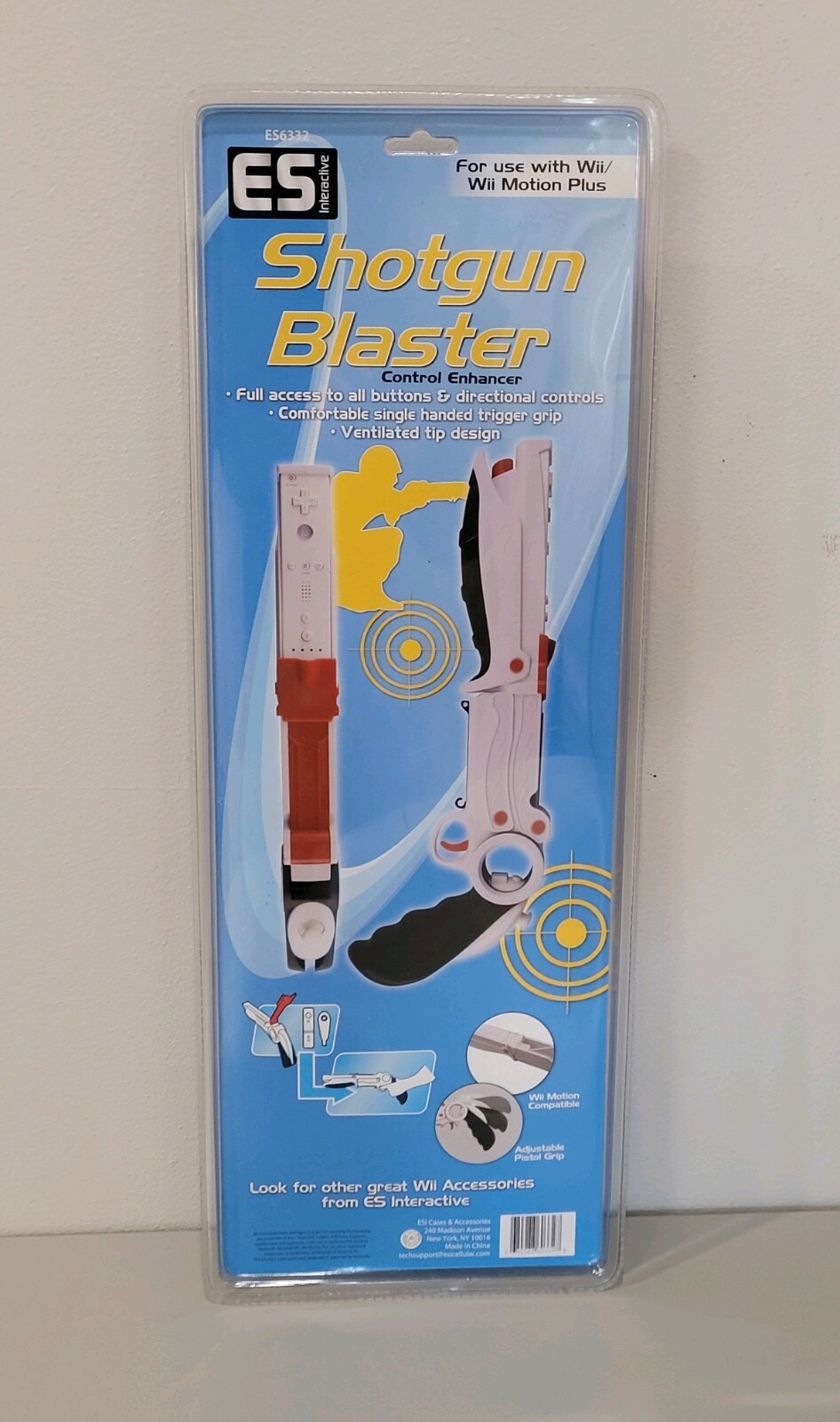 Wii Shotgun Controller Accessory Nintendo Wii Game Attachment 15″ SEALED NOS ✅️
