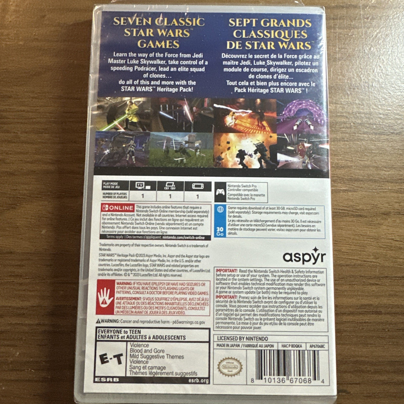 Star Wars Heritage Pack Nintendo Switch Sealed