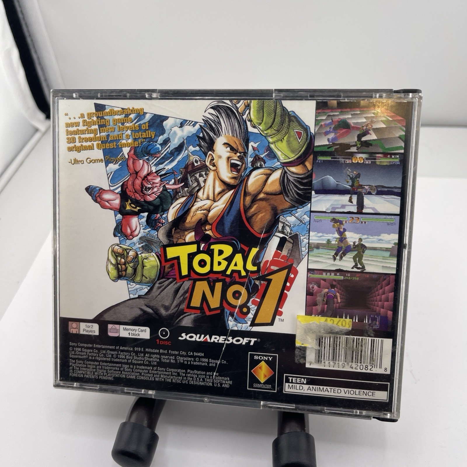 Tobal No. 1 (Sony PlayStation 1, PS1 1996) Has FF Demo No Manual