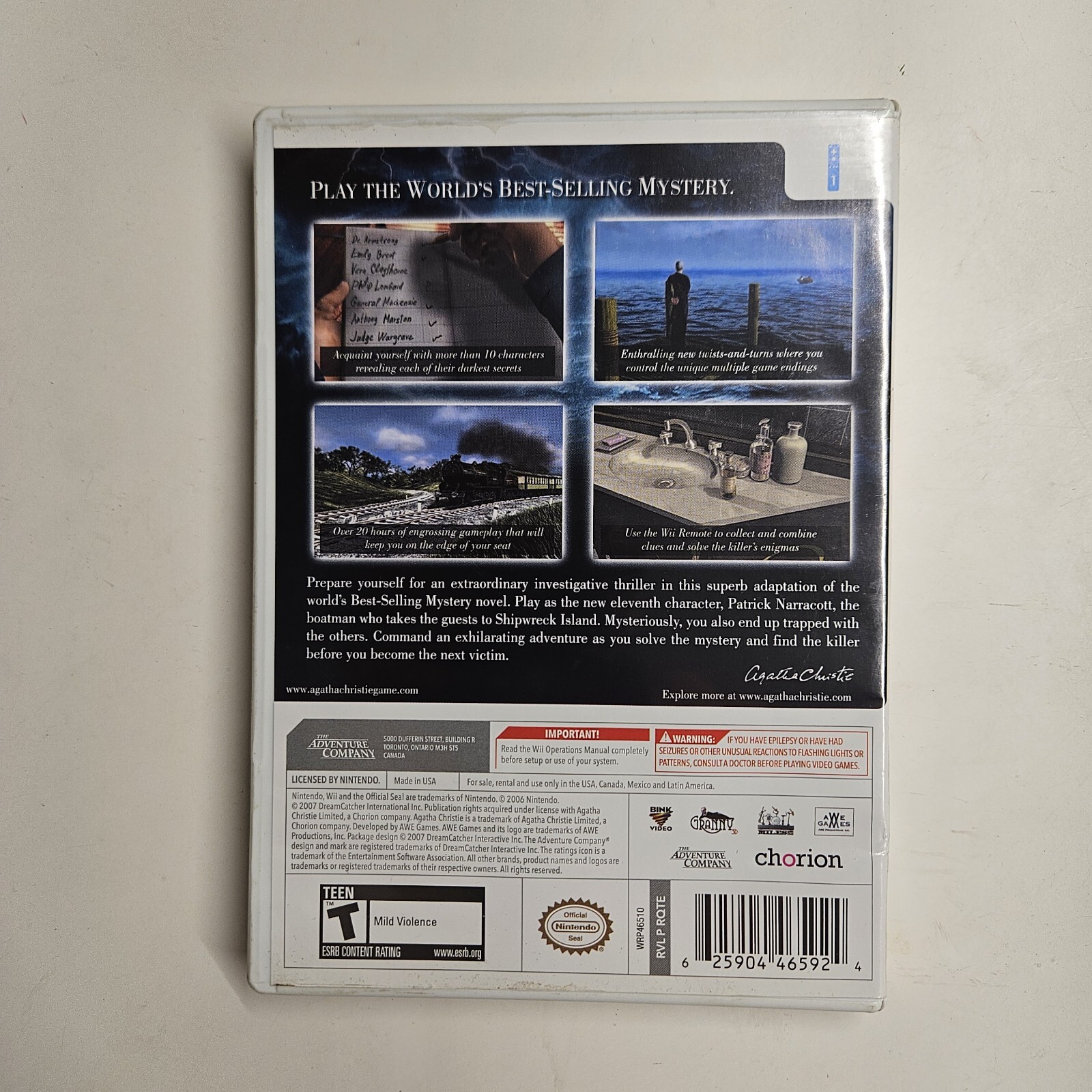 Agatha Christie: And Then There Were None (Nintendo Wii, 2008)