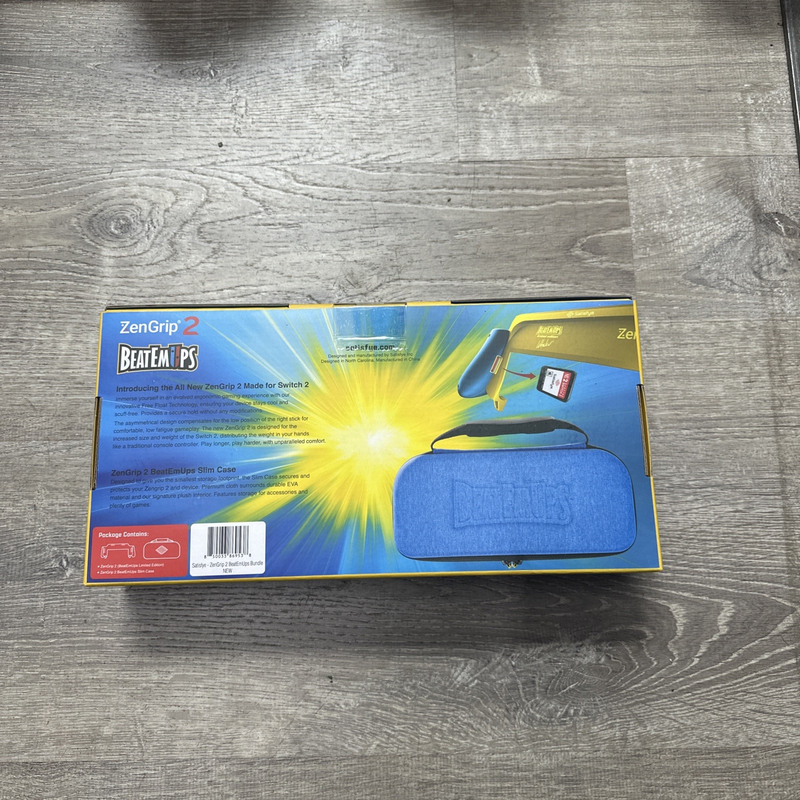 Satisfye ZenGrip Pro with Case BeatEmUps Limited Edition for Nintendo Switch 2