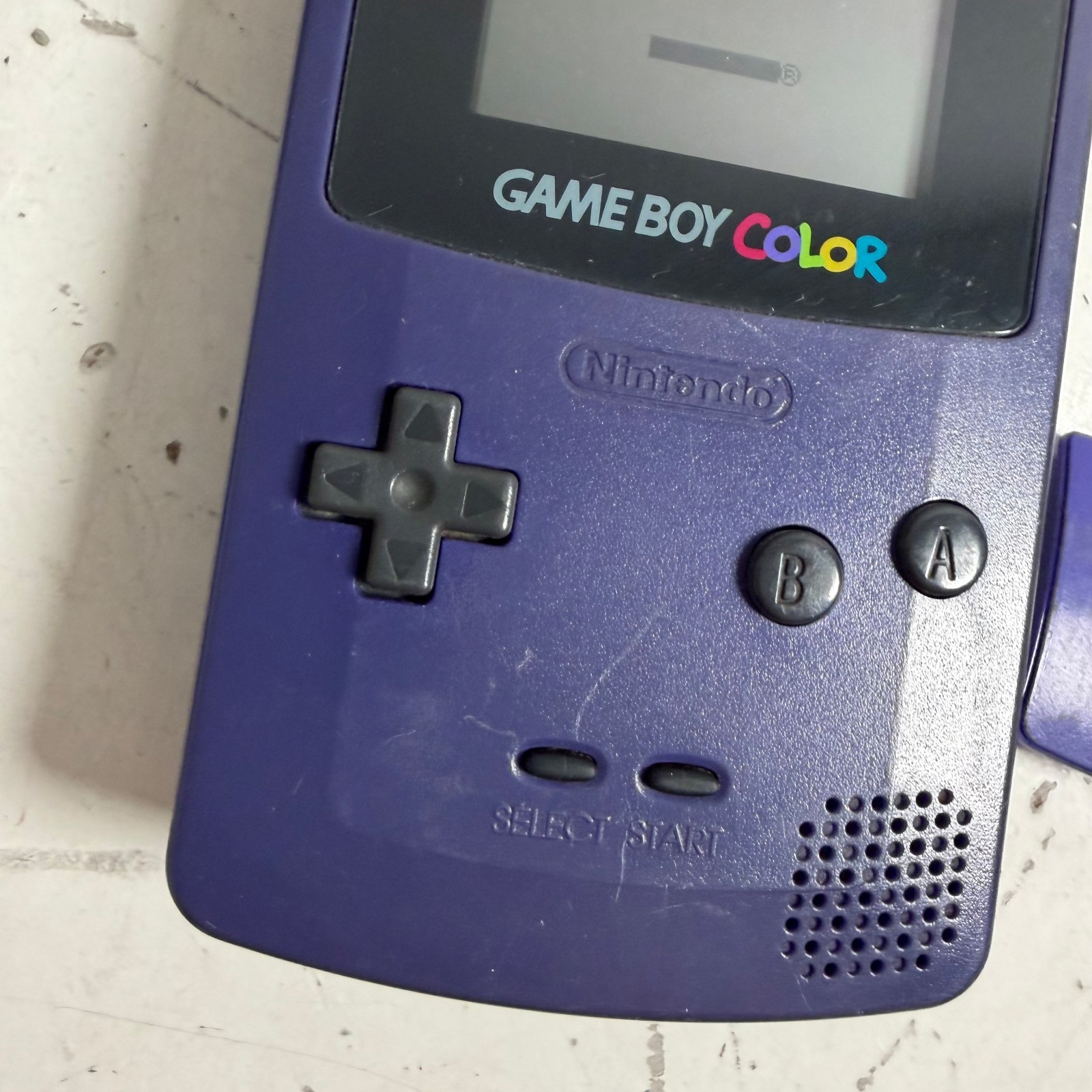 Nintendo Game Boy Color CGB-001 Purple LCD Display Handheld Gaming Console