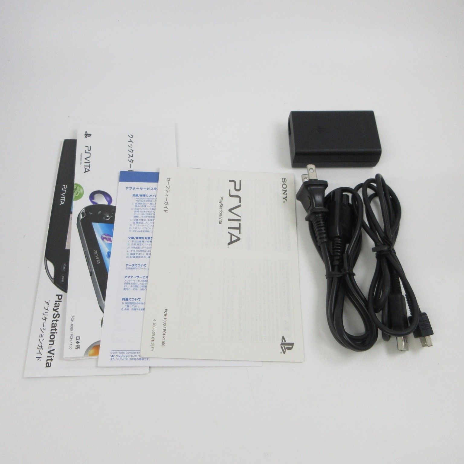 【Excellent】Sony PS Vita PCH-1000 Crystal Black Wi-Fi Model Console #DEN08/0624/0