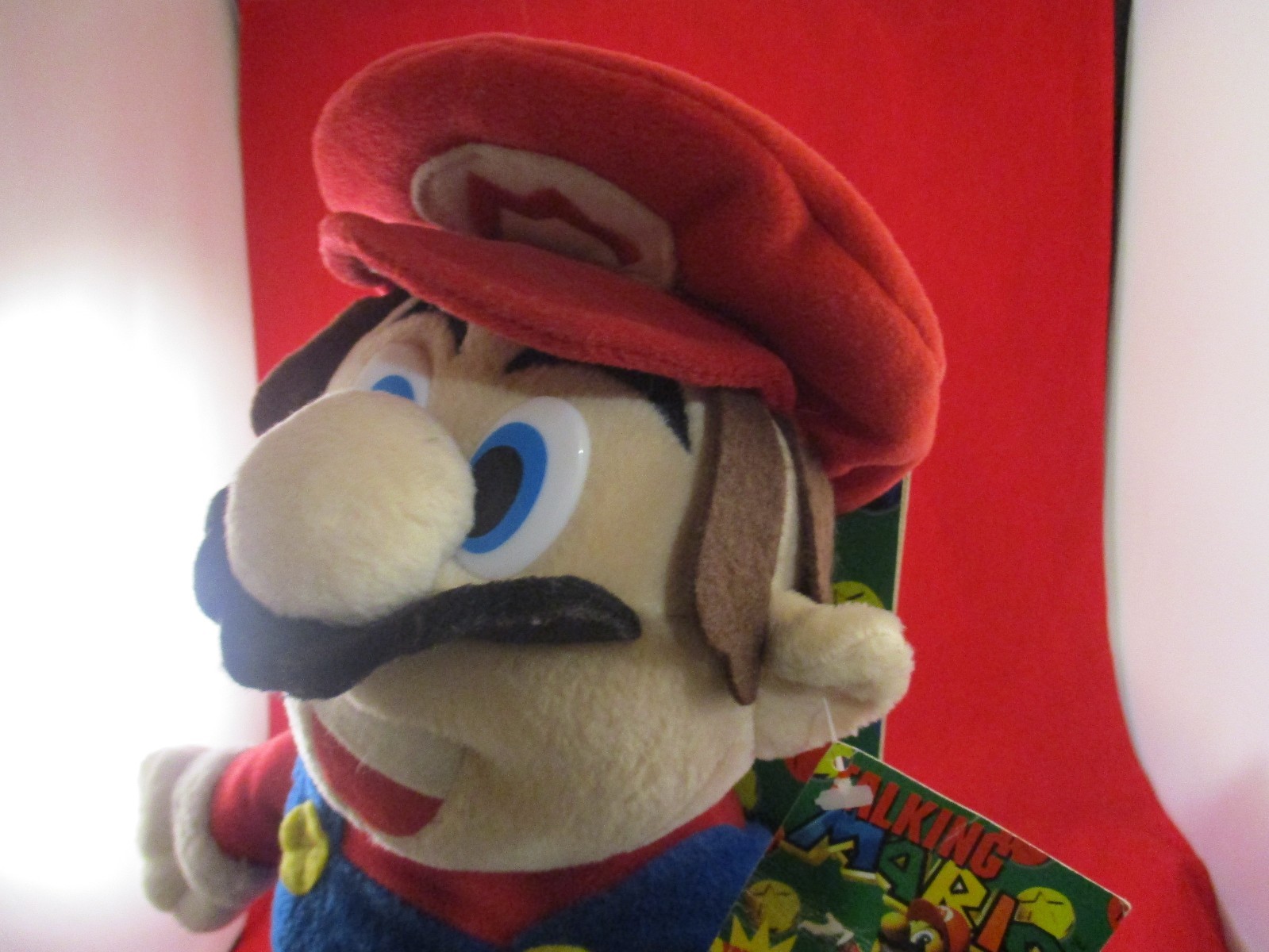 Talking Super Mario Plush Figure 1997 Treasures, Inc. Nintendo 64 Era Toy WORKS!