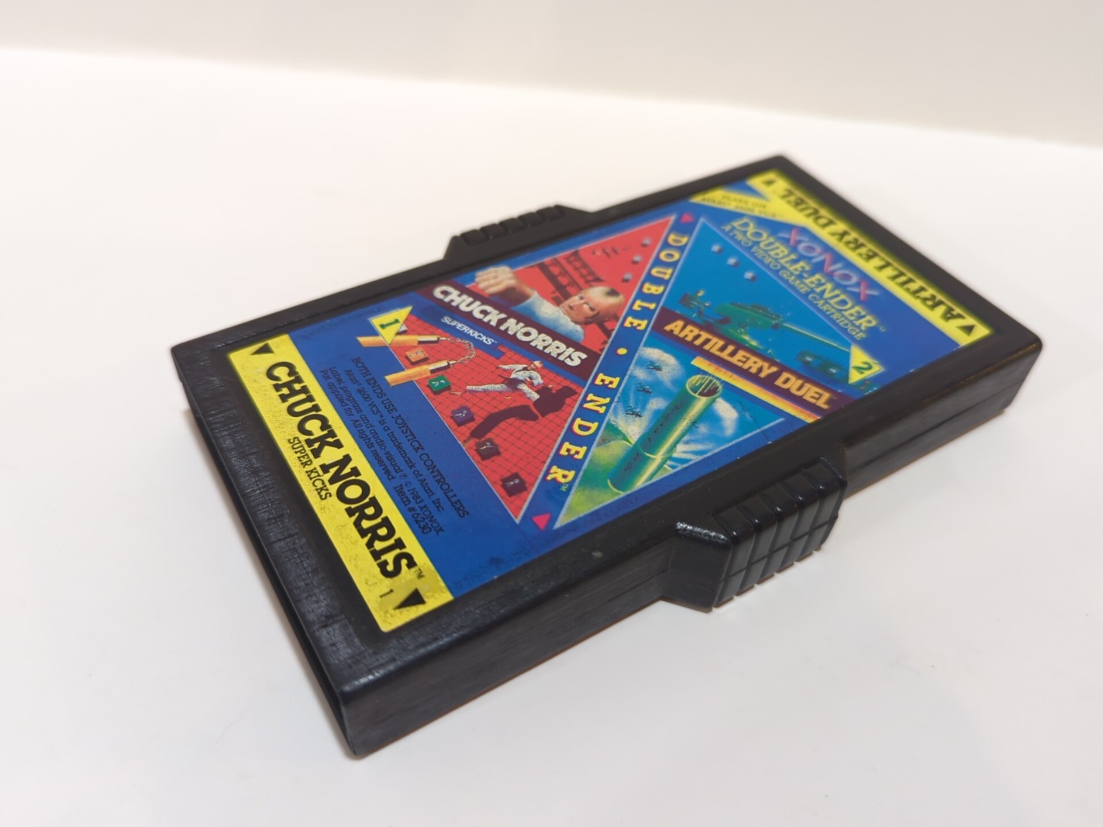 Artillery Duel & Chuck Norris Xonox Double Ender (Atari 2600, 1983) Cart tested.