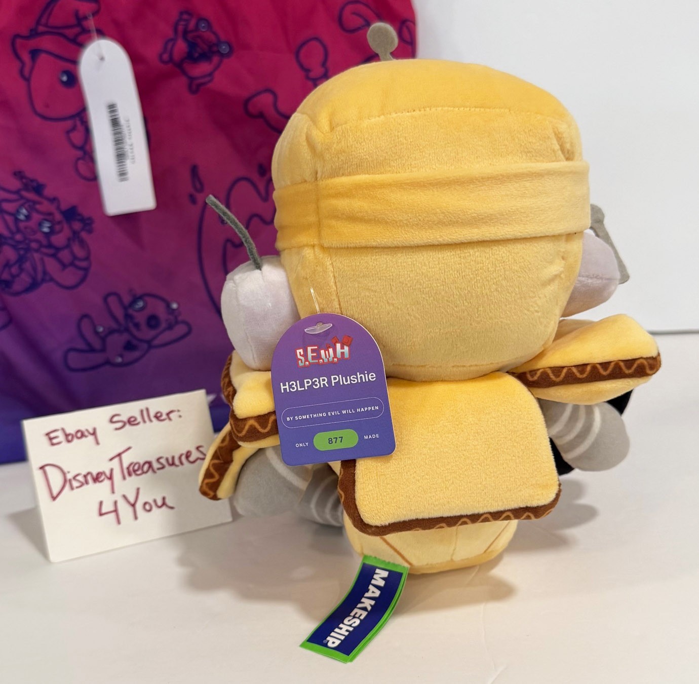 Makeship H3LP3R Bot Plush Larvae Studio Something Evil Will Happen Survival Game