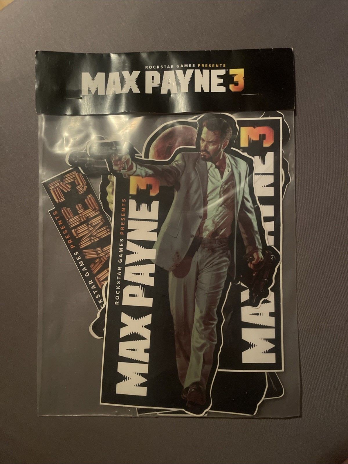 Max Payne 3 Sticker Pack Rockstar Games Sealed