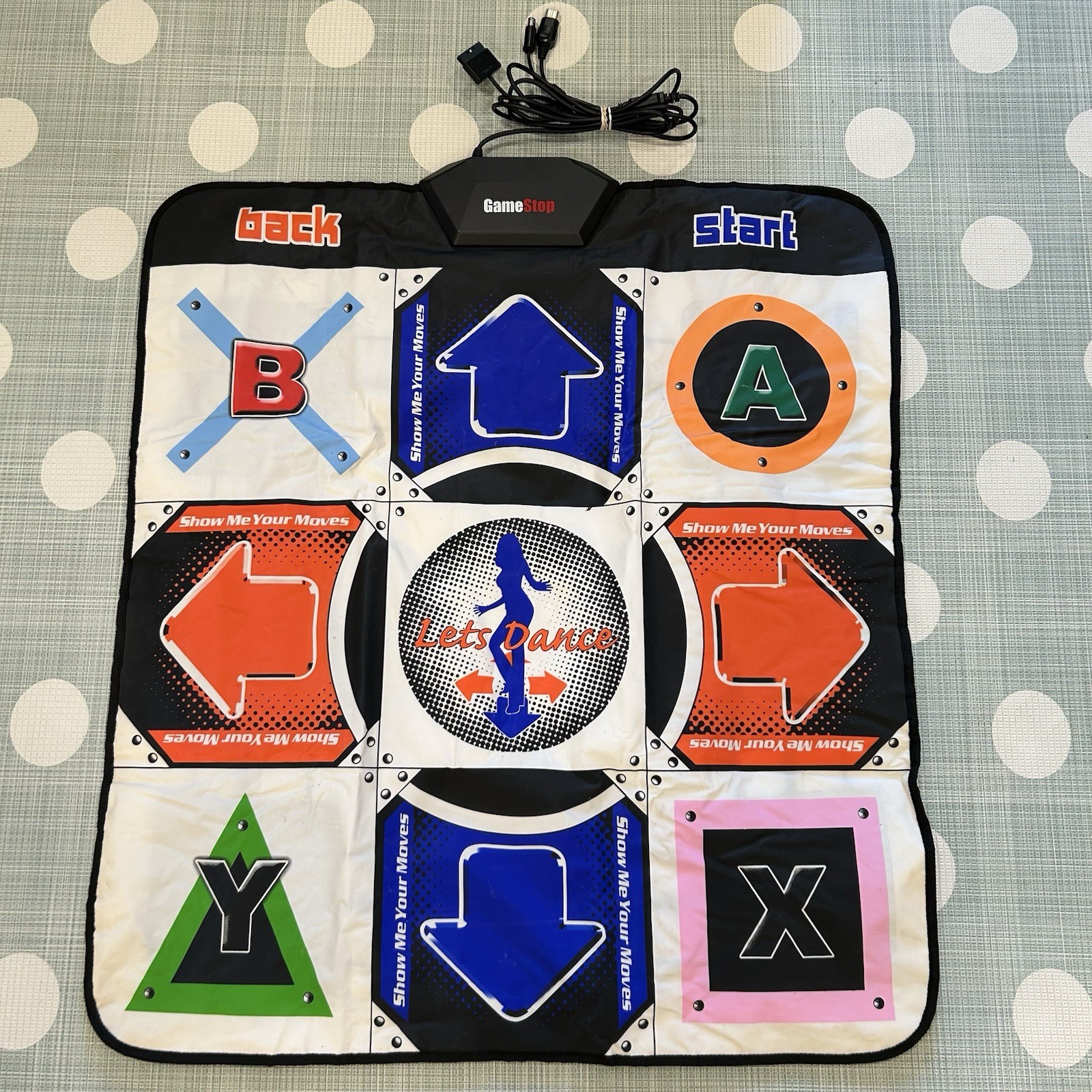 Gamestop Universal Dance Mat GameCube PS2 Xbox DDR Dance Dance Revolution Pad