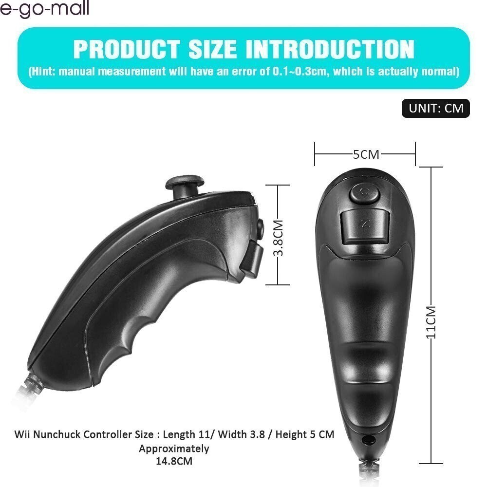Built-in Motion Plus Wii Remote and Nunchuck Controller for Nintendo Wii Wii U