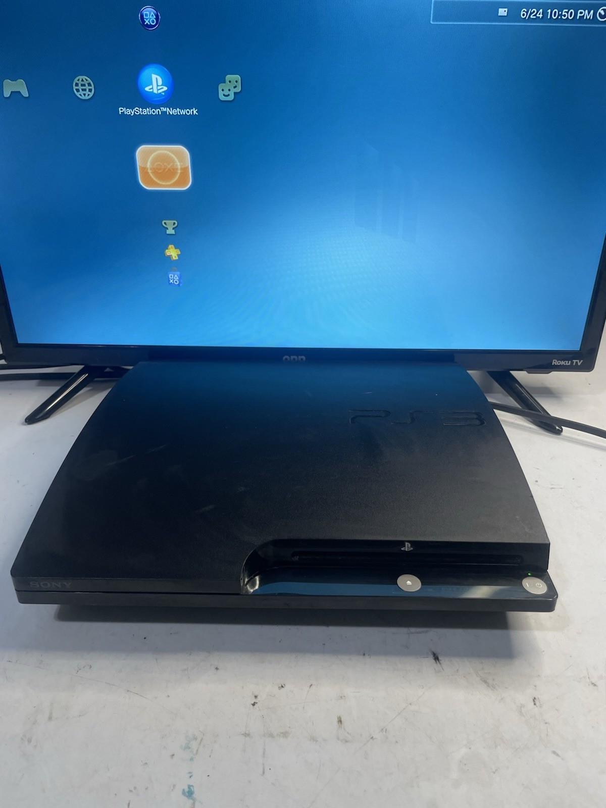 Sony PlayStation 3 PS3 Slim 250GB CECH-2001B Console ONLY Tested Works