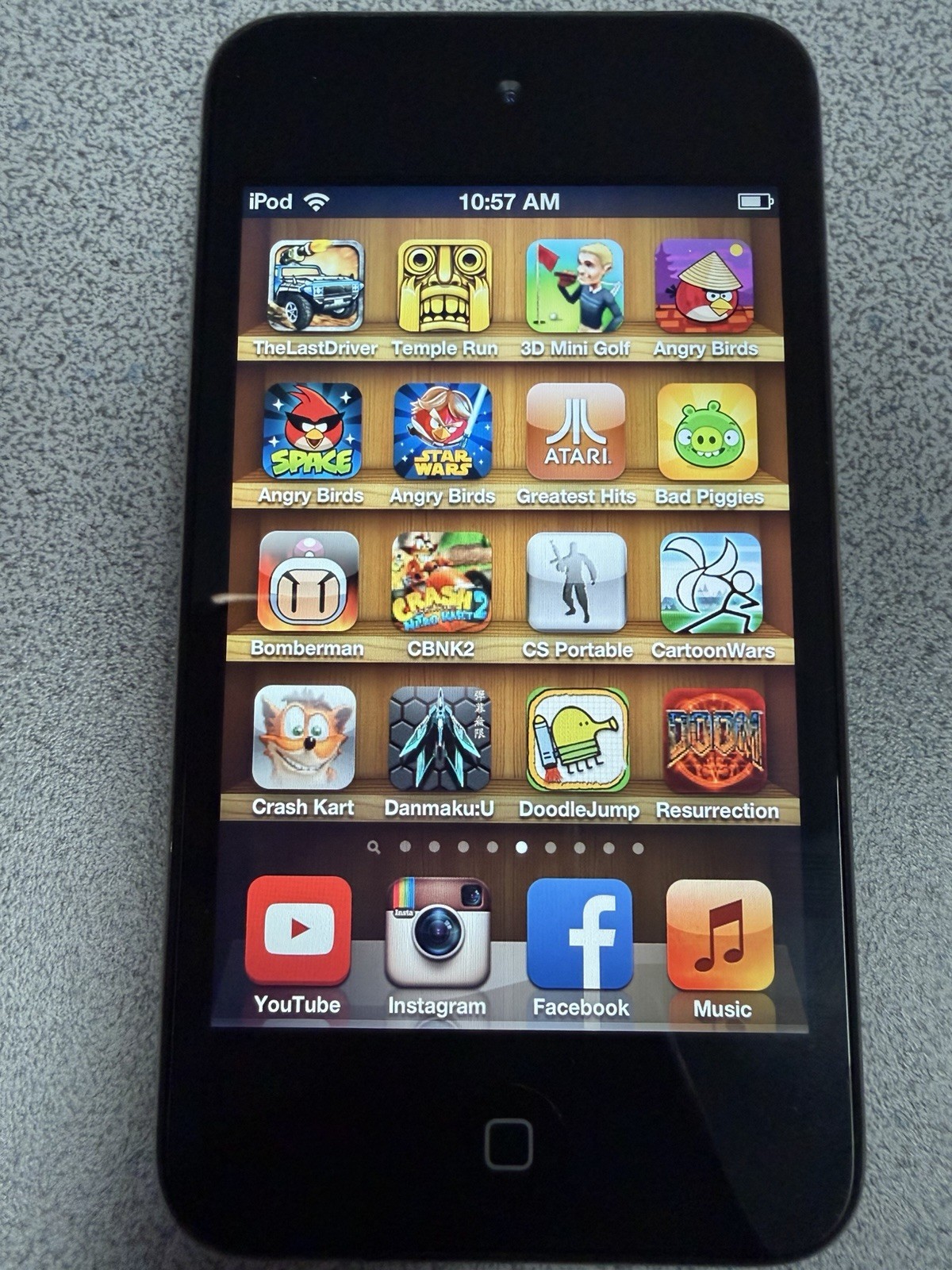 128 Games iPod touch 4th 8GB COD Voltron Contra Rare Retro IOS Nostalgic
