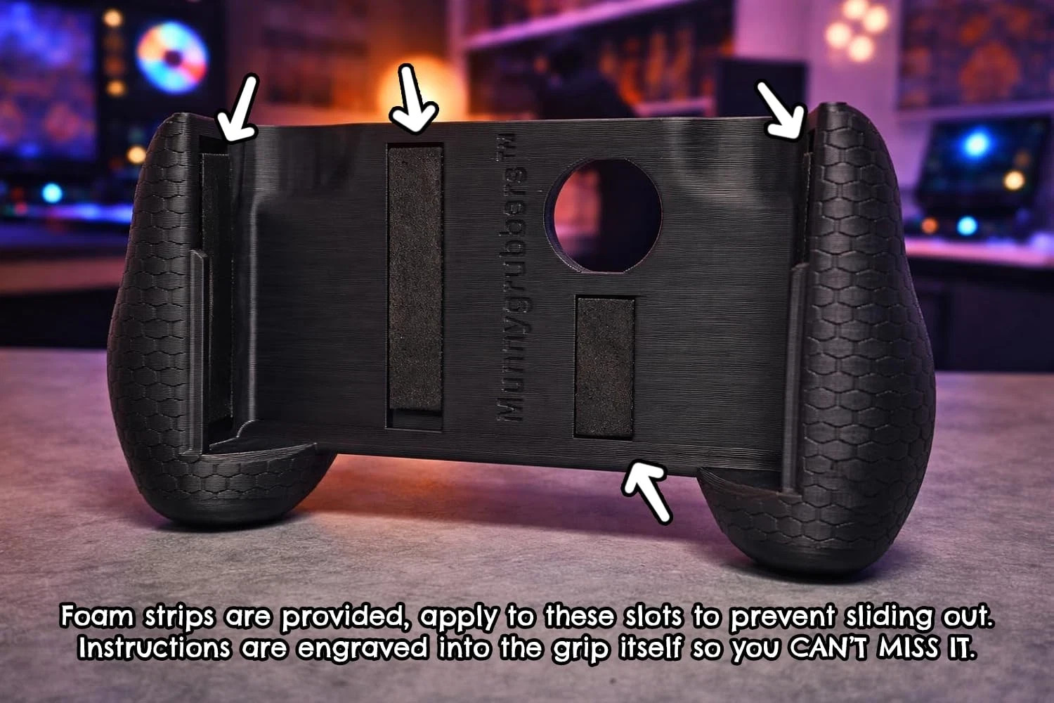 – AYN Thor Compatible Ergonomic Grip with Stylus Holder – Includes Extendable 4