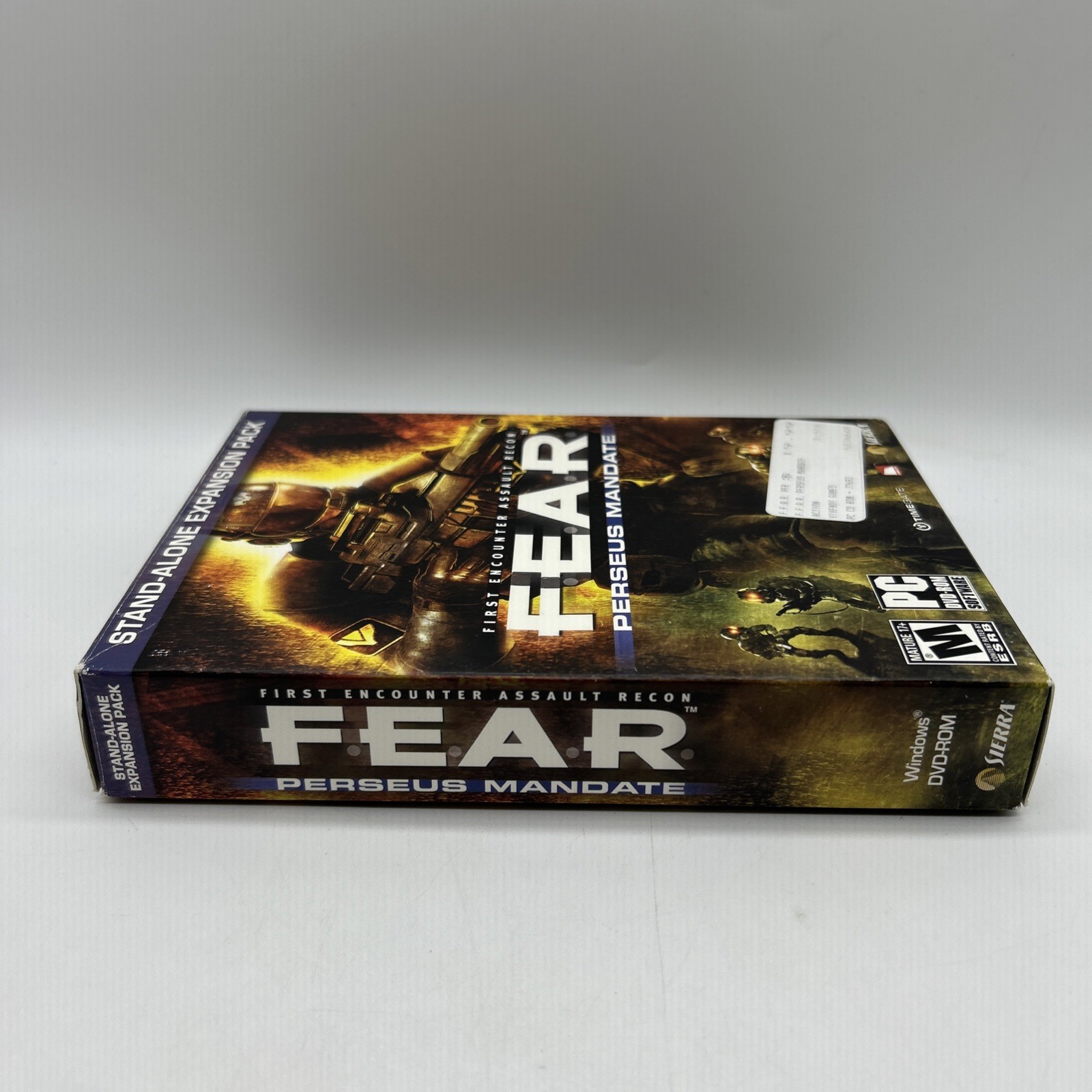 Fear Perseus Mandate First Encounter Assault Rec Video Game Pc Cd-Rom M-Mature