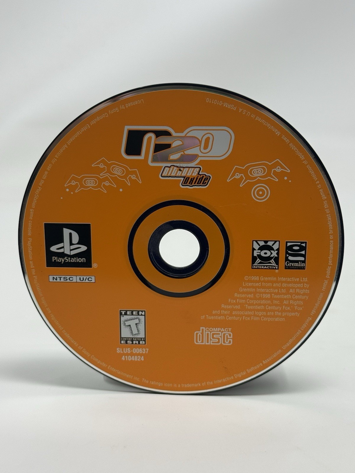 N2O Nitrous Oxide PS1 PlayStation 1 Pristine Disc Only Authentic Tested & Works