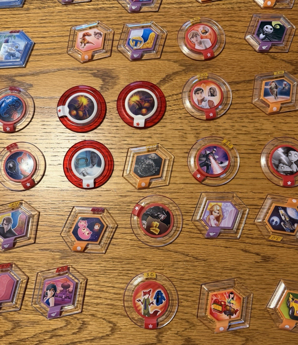 Disney Infinity Power Discs lot of 36 from the 1.0 ,2.0 and 3.0 series