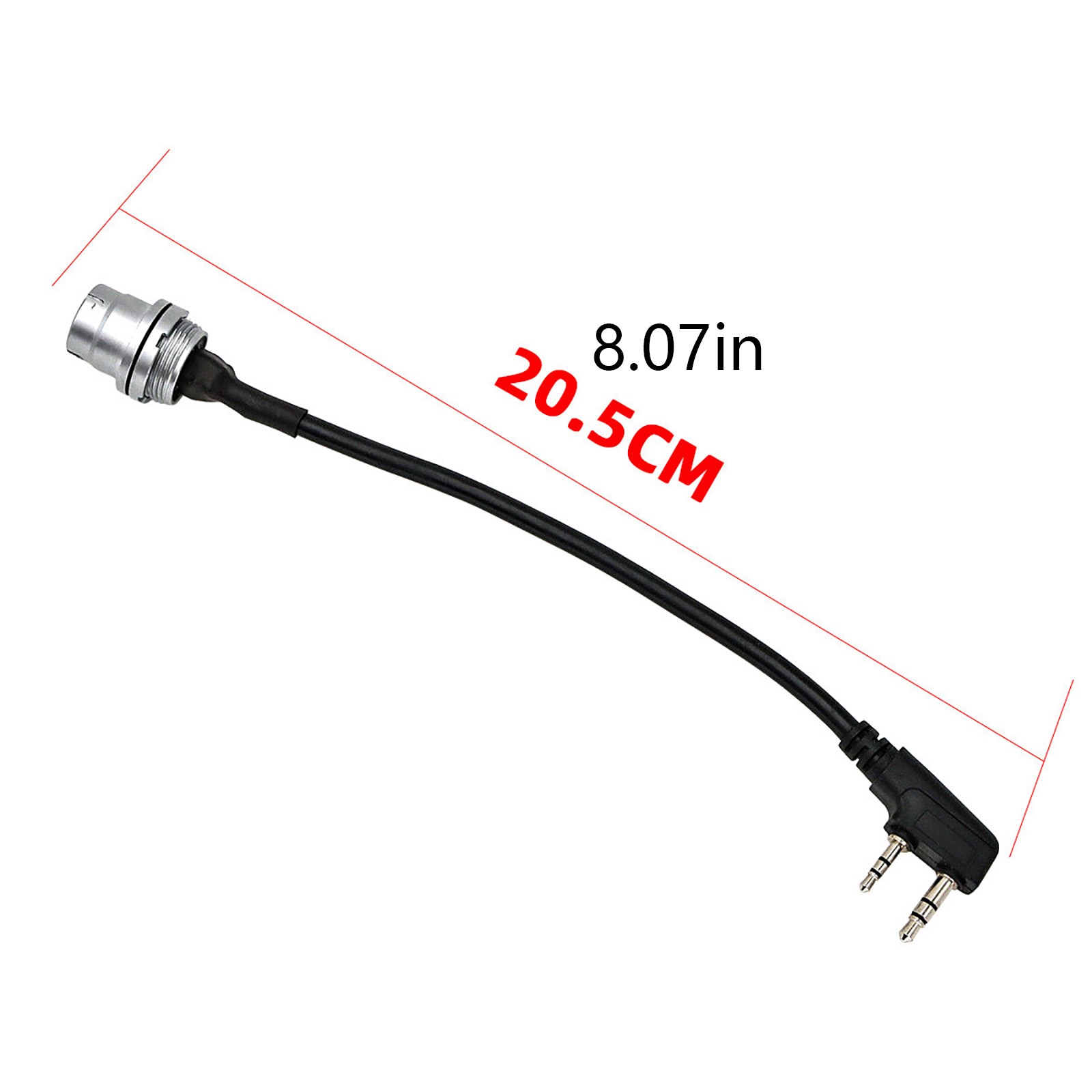 6Pin Plug To Socket K-Type Connector Line For AN/PRC 148 152 152A Walkie-Talkie
