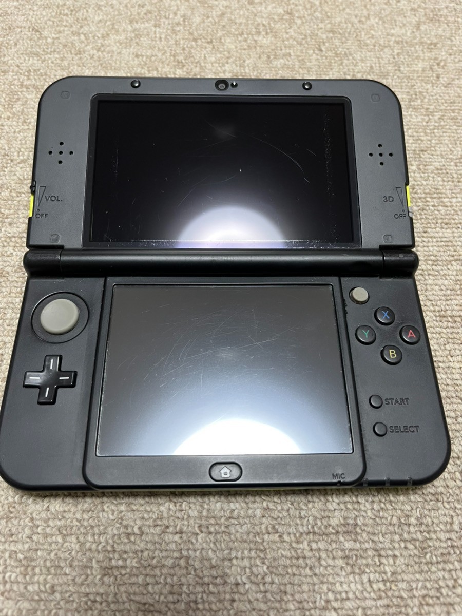 New Nintendo 3DS XL LL Black Lime Console region Japanese B956