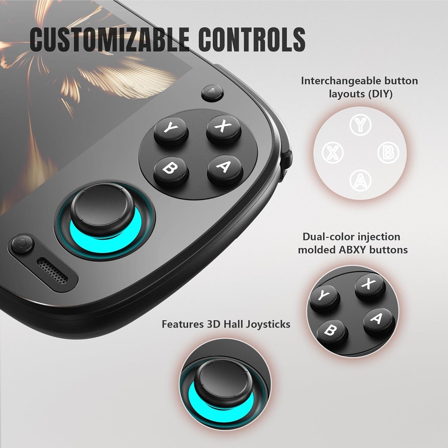 Retroid Pocket 5 Handheld Gaming Emuluation Console and Carrying Case